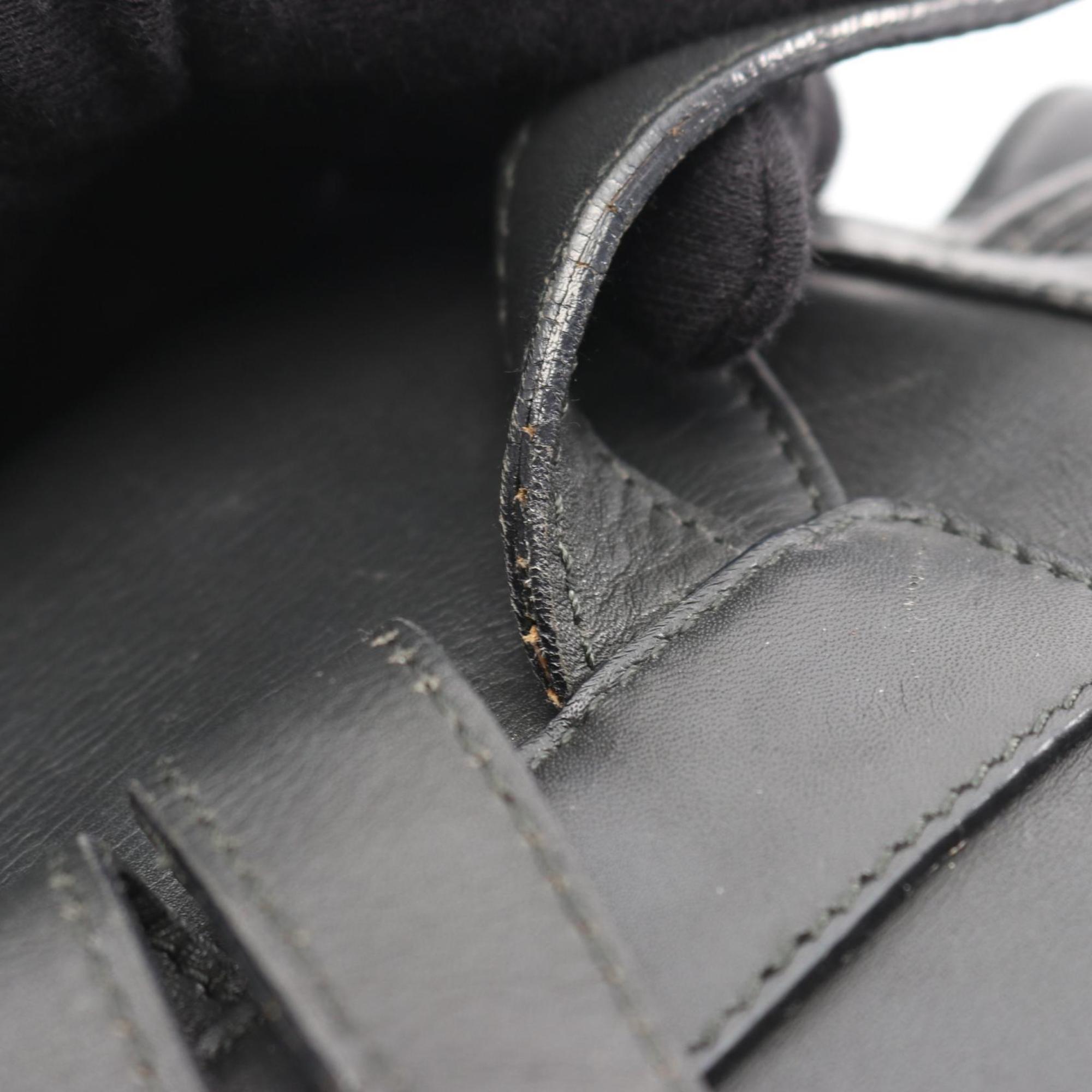 Salvatore Ferragamo Gray Leather Backpack (Pre-Owned)