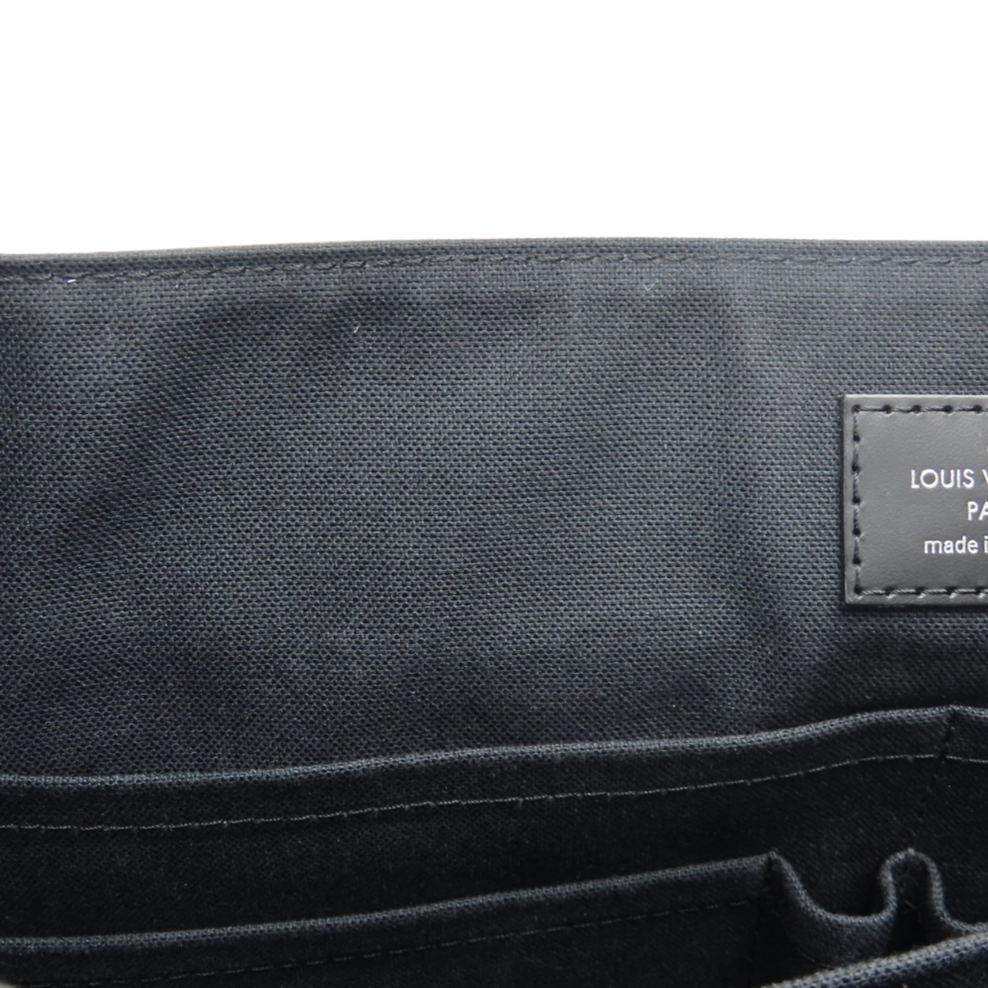 Louis Vuitton Black Gray Damier Graphite Shoulder Bag (Pre-Owned)