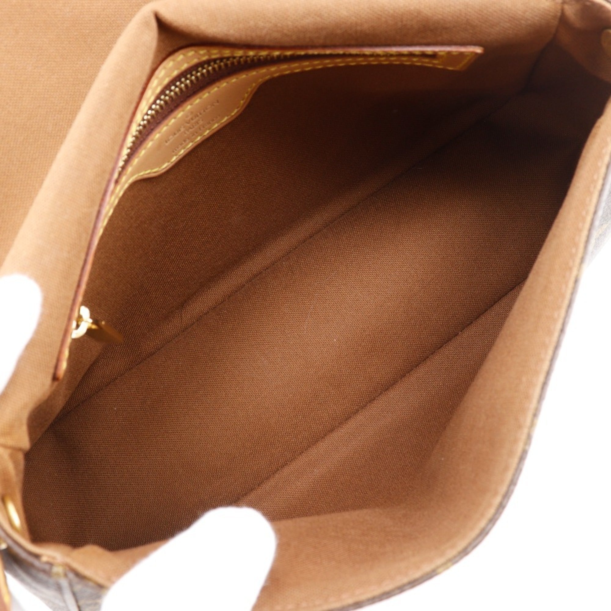 Louis Vuitton Brown Monogram Canvas Shoulder Bag (Pre-Owned)