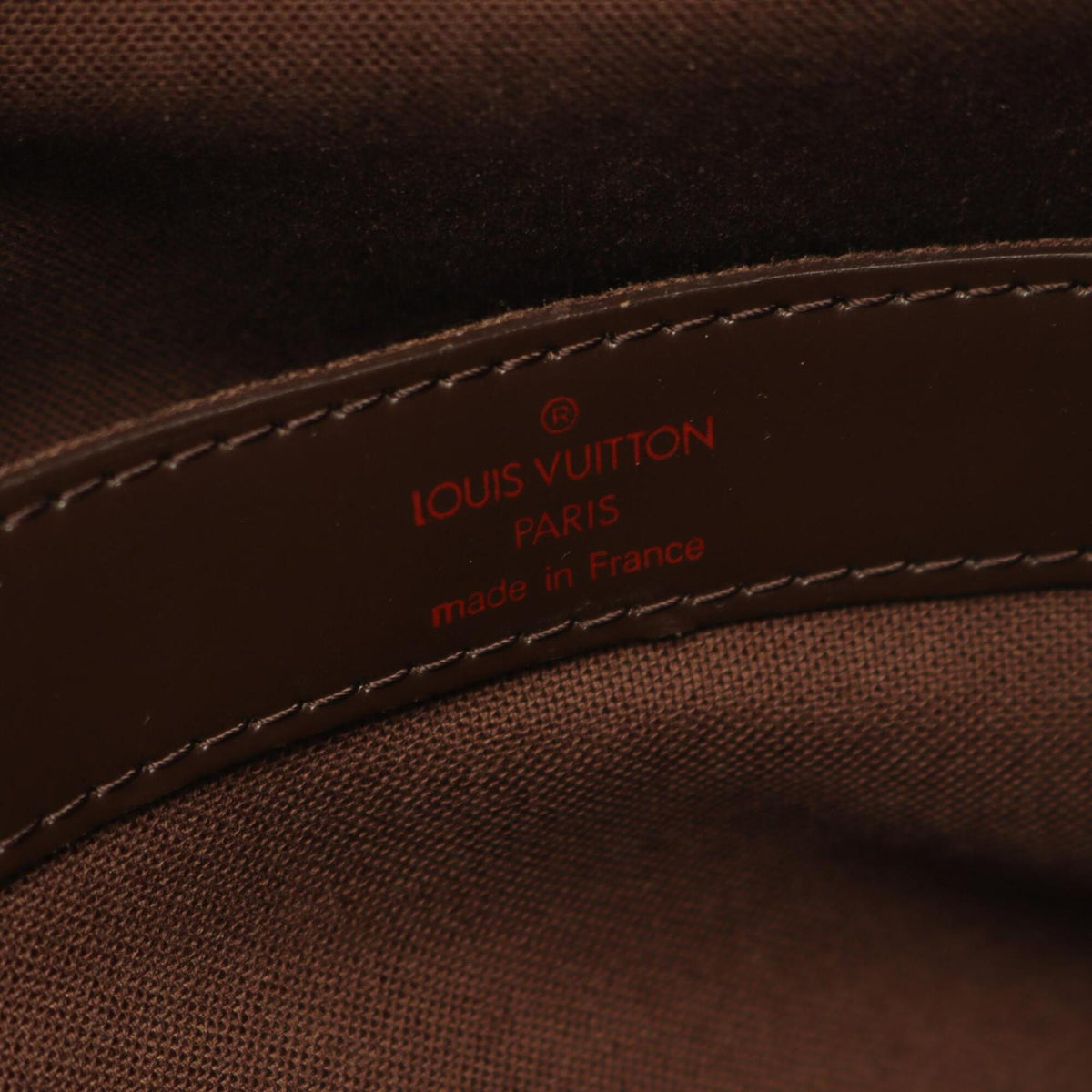 Louis Vuitton Brown Coated Canvas Leather Handbag Shoulder Bag (Pre-Owned)