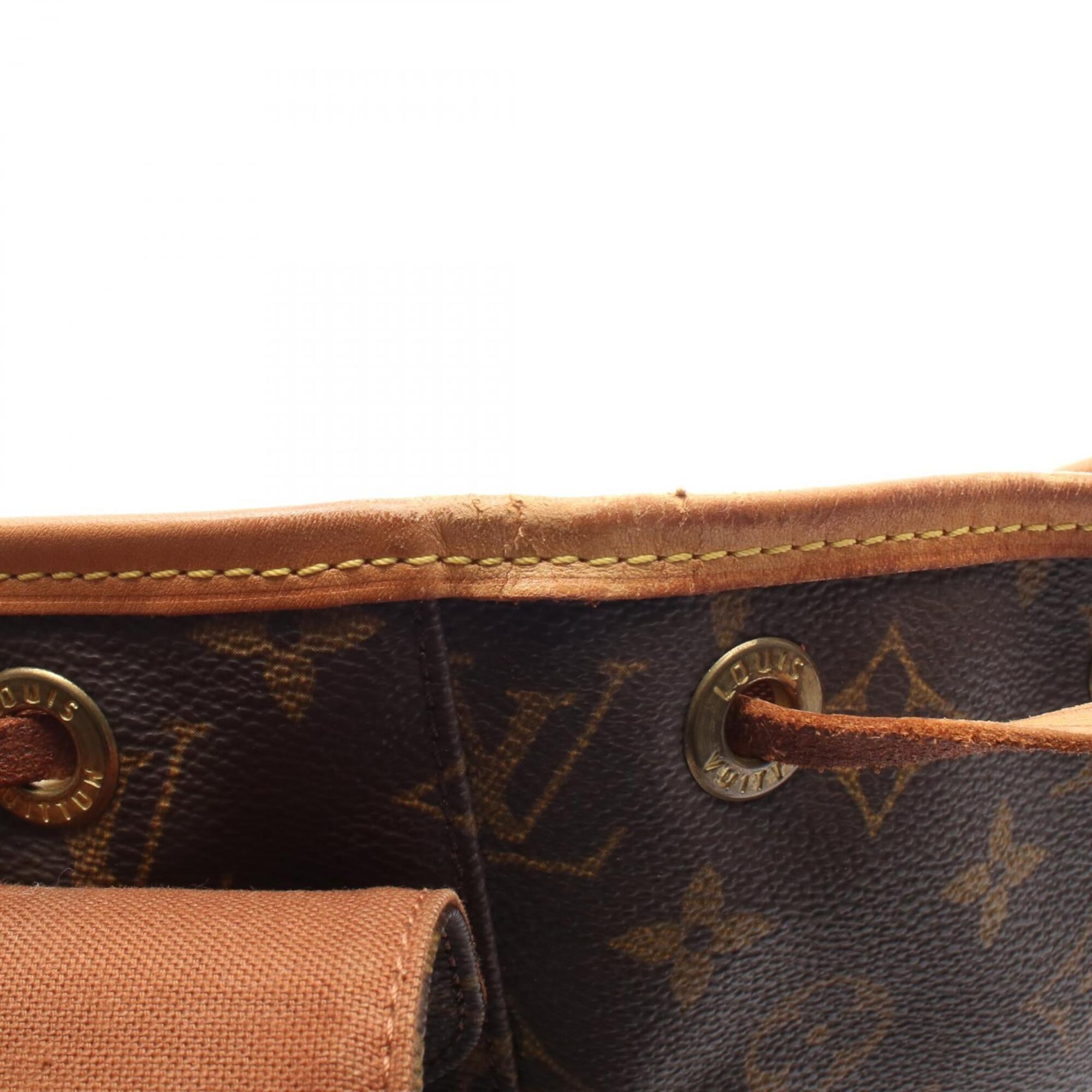 Louis Vuitton Brown Monogram Coated Canvas Backpack Handbag (Pre-Owned)