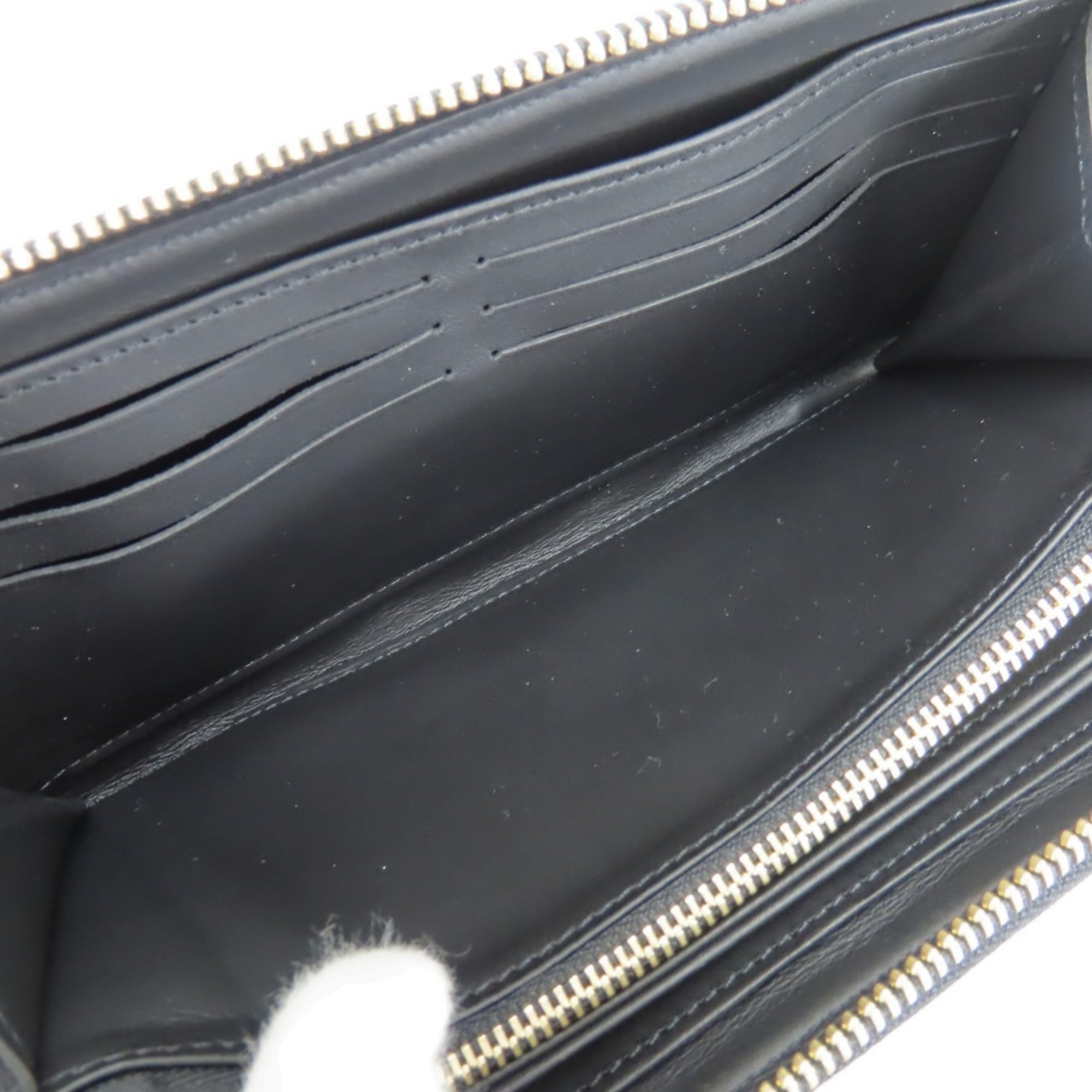 Louis Vuitton Black Noir Leather Coin Purse/Coin Case (Pre-Owned)