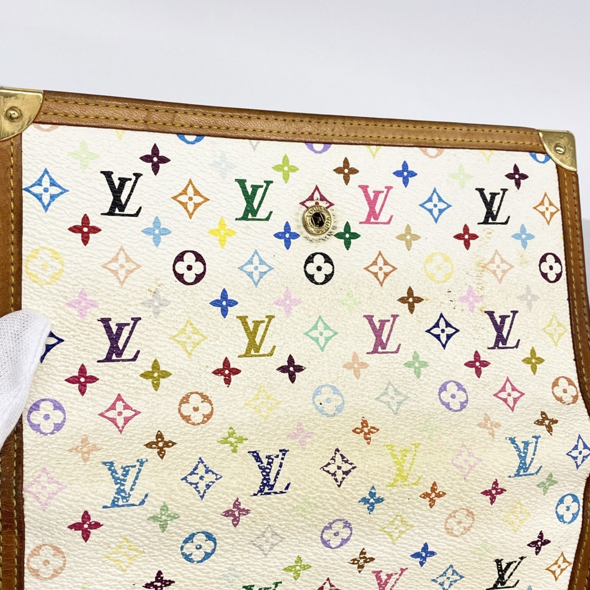 Louis Vuitton Blanc Long Wallet (Tri-Fold) (Pre-Owned)