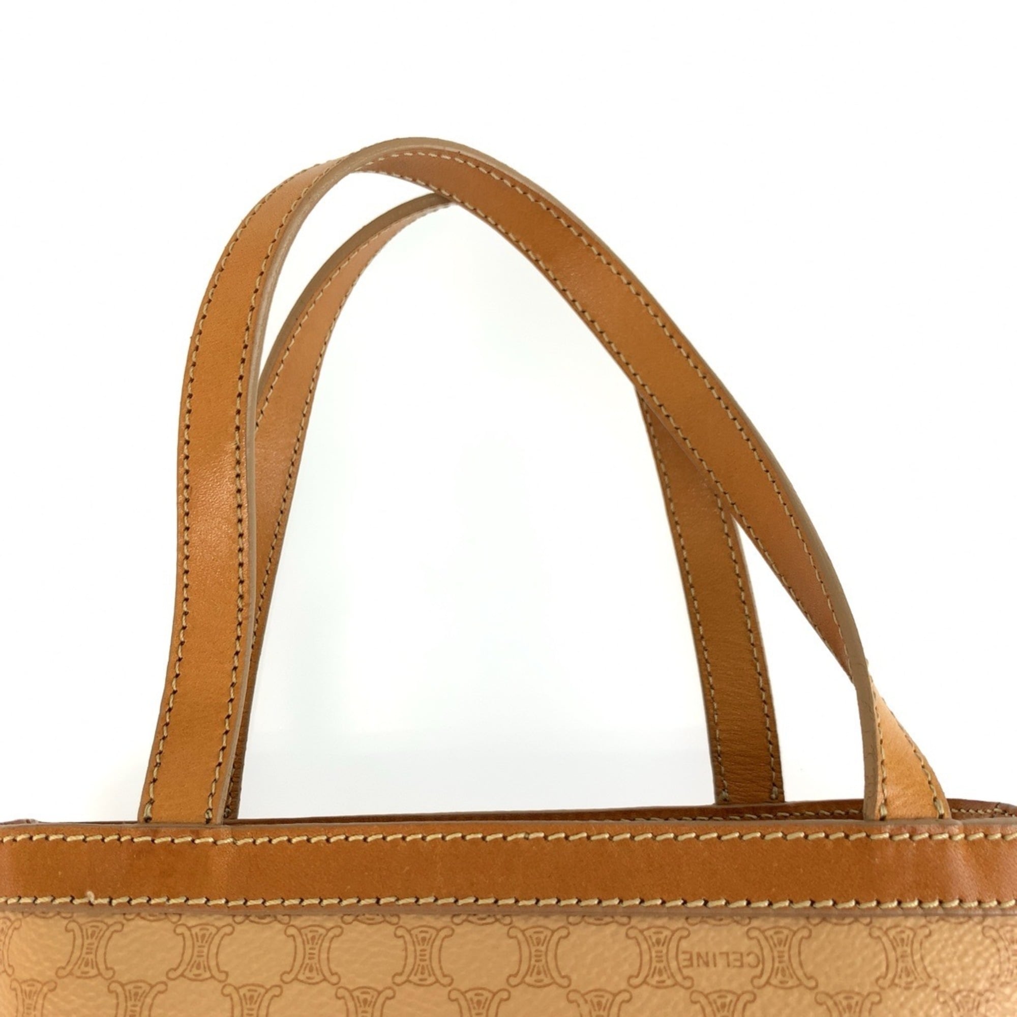 Celine Beige Brown Pvc Handbag Tote Bag (Pre-Owned)