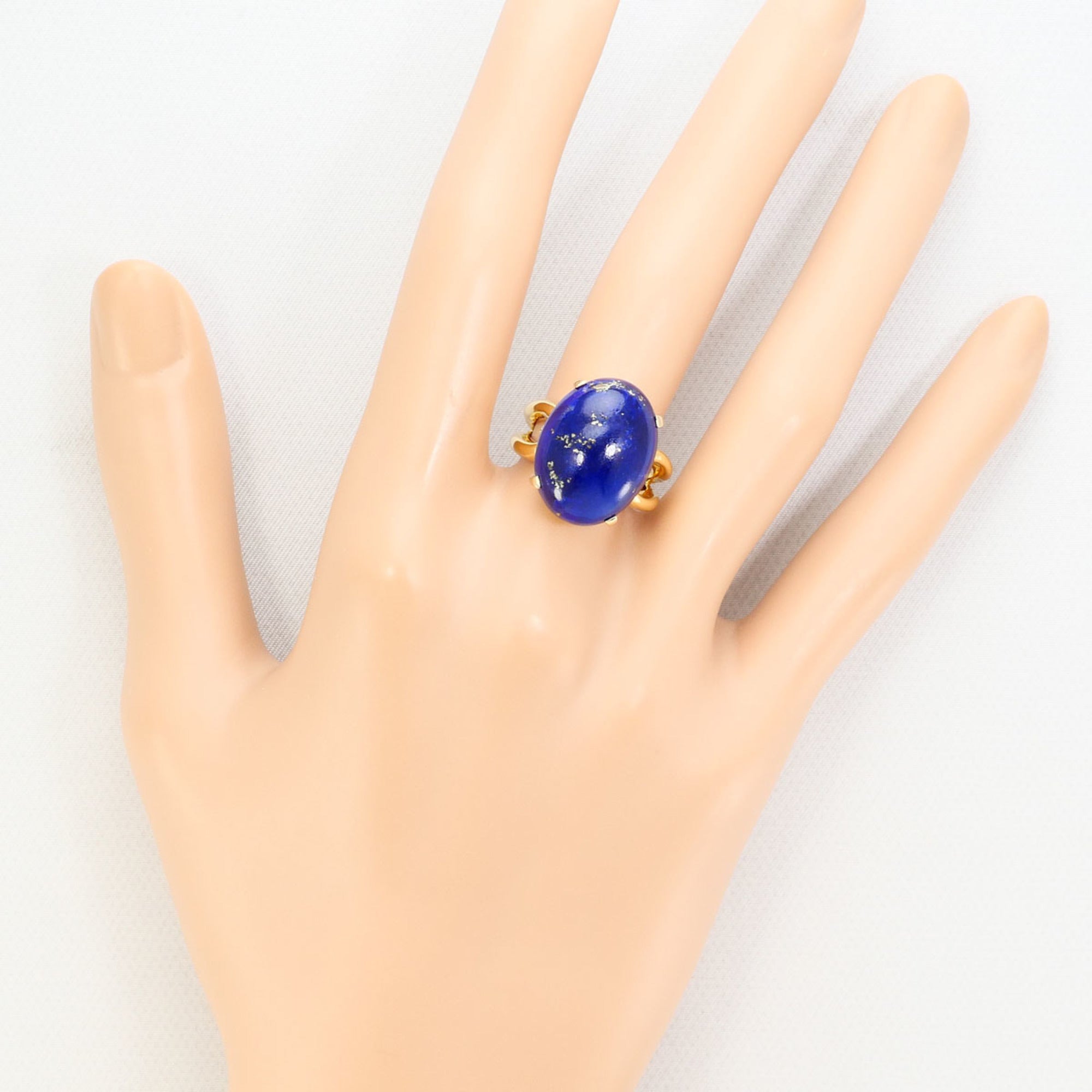 Unbranded Blue Green Yellow Gold Yellow Gold (18K) Band Ring (Pre-Owned)