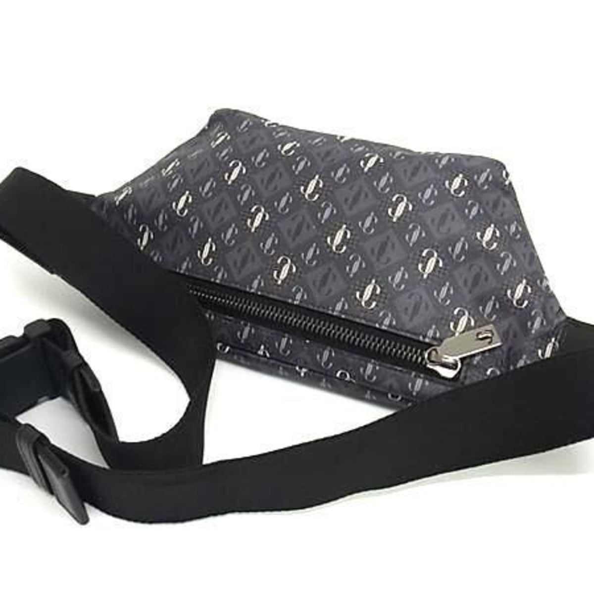 Jimmy Choo Gray Pvc Fanny Pack Sling Bag (Pre-Owned)
