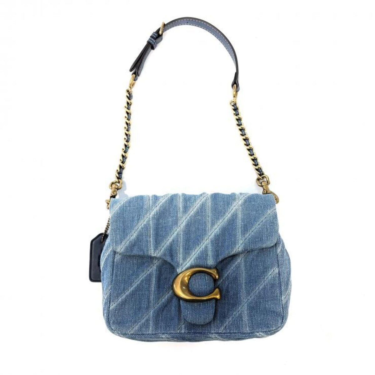 Coach Blue Denim Shoulder Bag (Pre-Owned)
