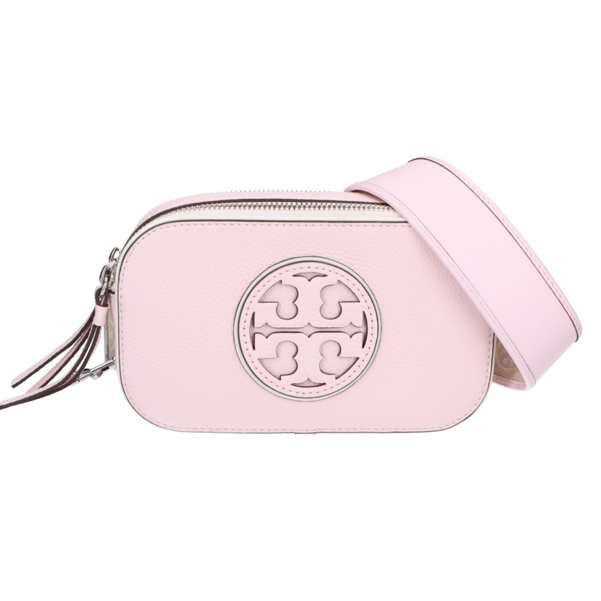 Tory Burch Pink Leather Crossbody Bag Shoulder Bag (Pre-Owned)