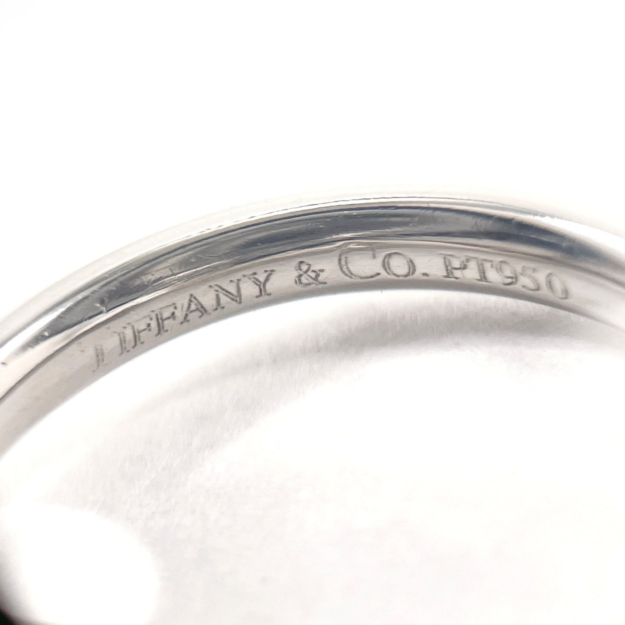 Tiffany Platinum Platinum 950 Band Ring (Pre-Owned)