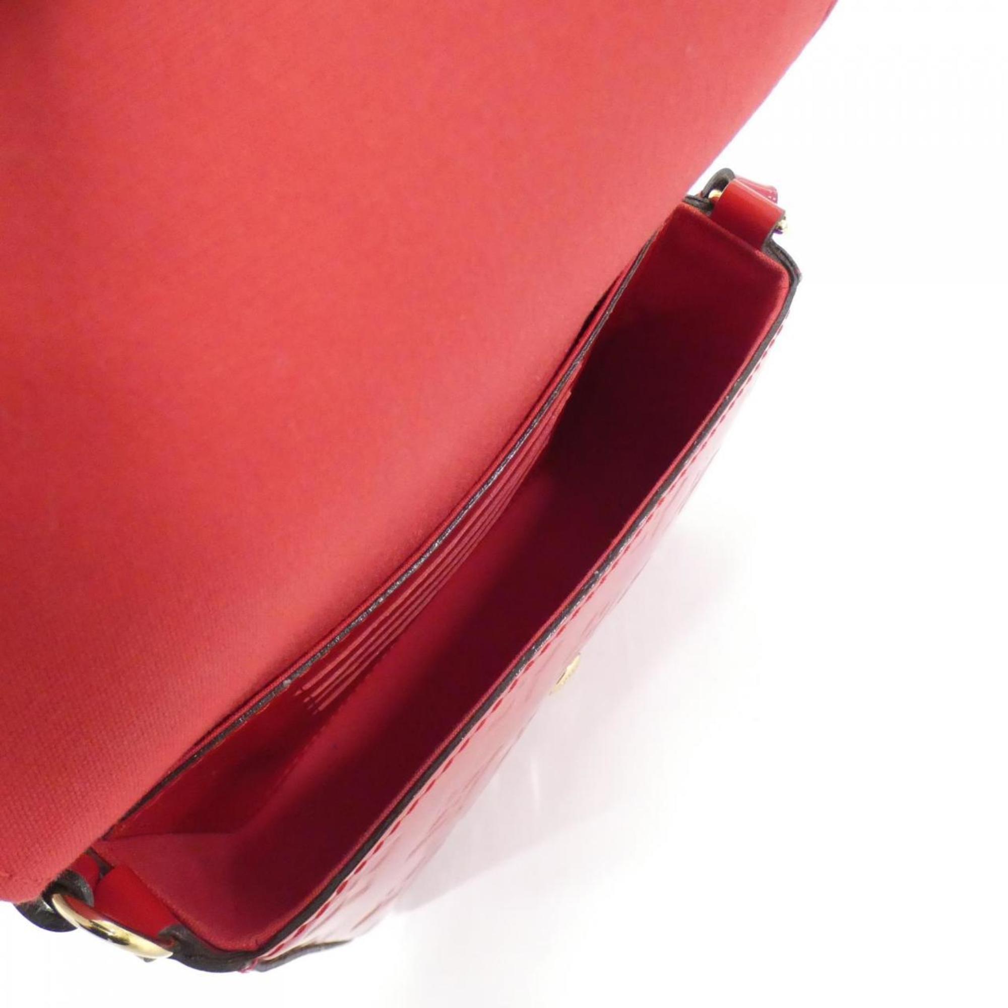 Louis Vuitton Cerise Red Color Leather Shoulder Bag (Pre-Owned)