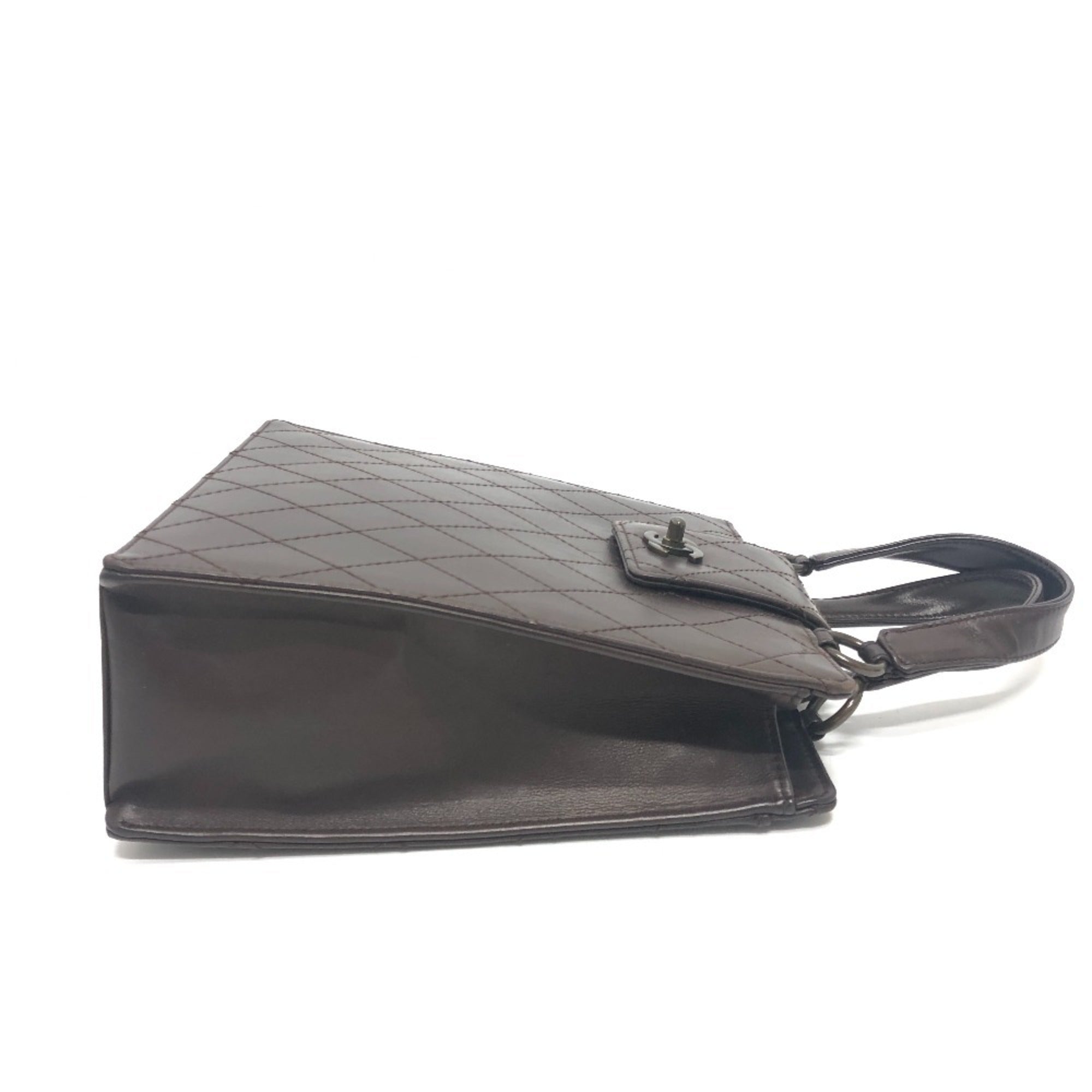Chanel Brown Leather Handbag (Pre-Owned)