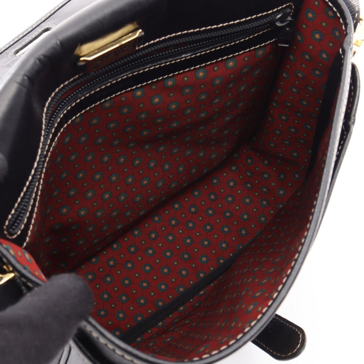 Loewe Black Leather Handbag Shoulder Bag (Pre-Owned)