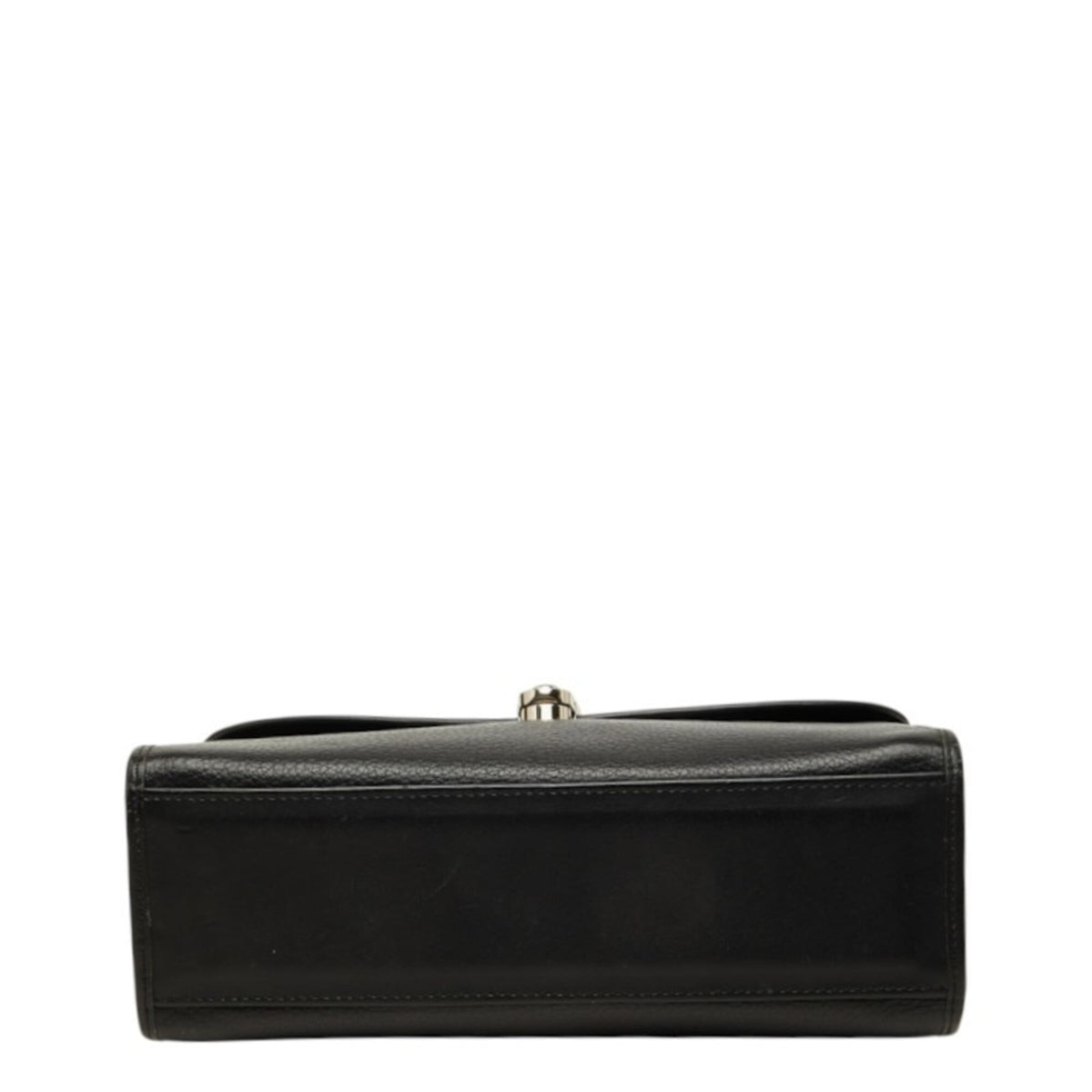 Burberry Black Leather Handbag Shoulder Bag (Pre-Owned)