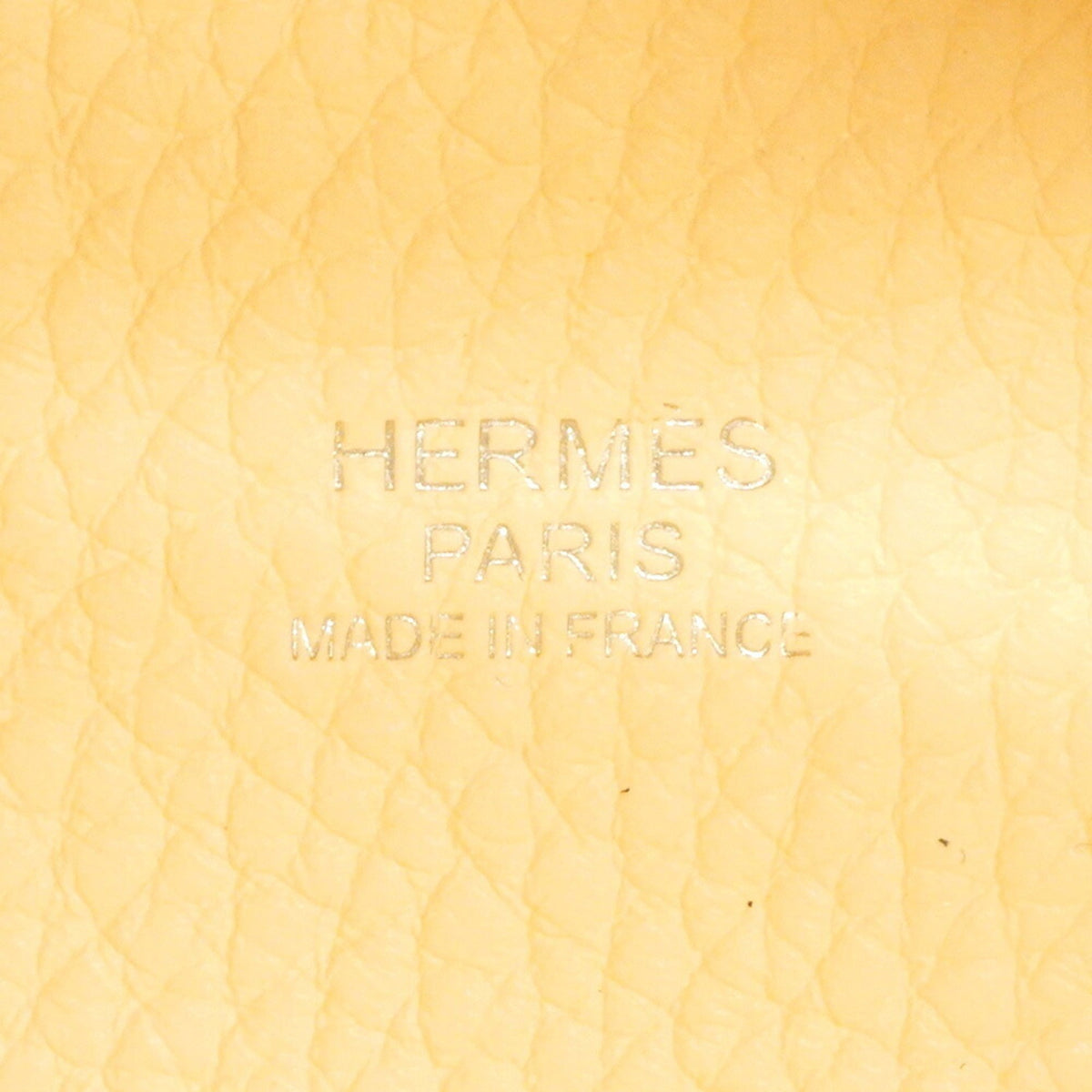 Hermes Silver Taurillon Clemence Leather Handbag (Pre-Owned)