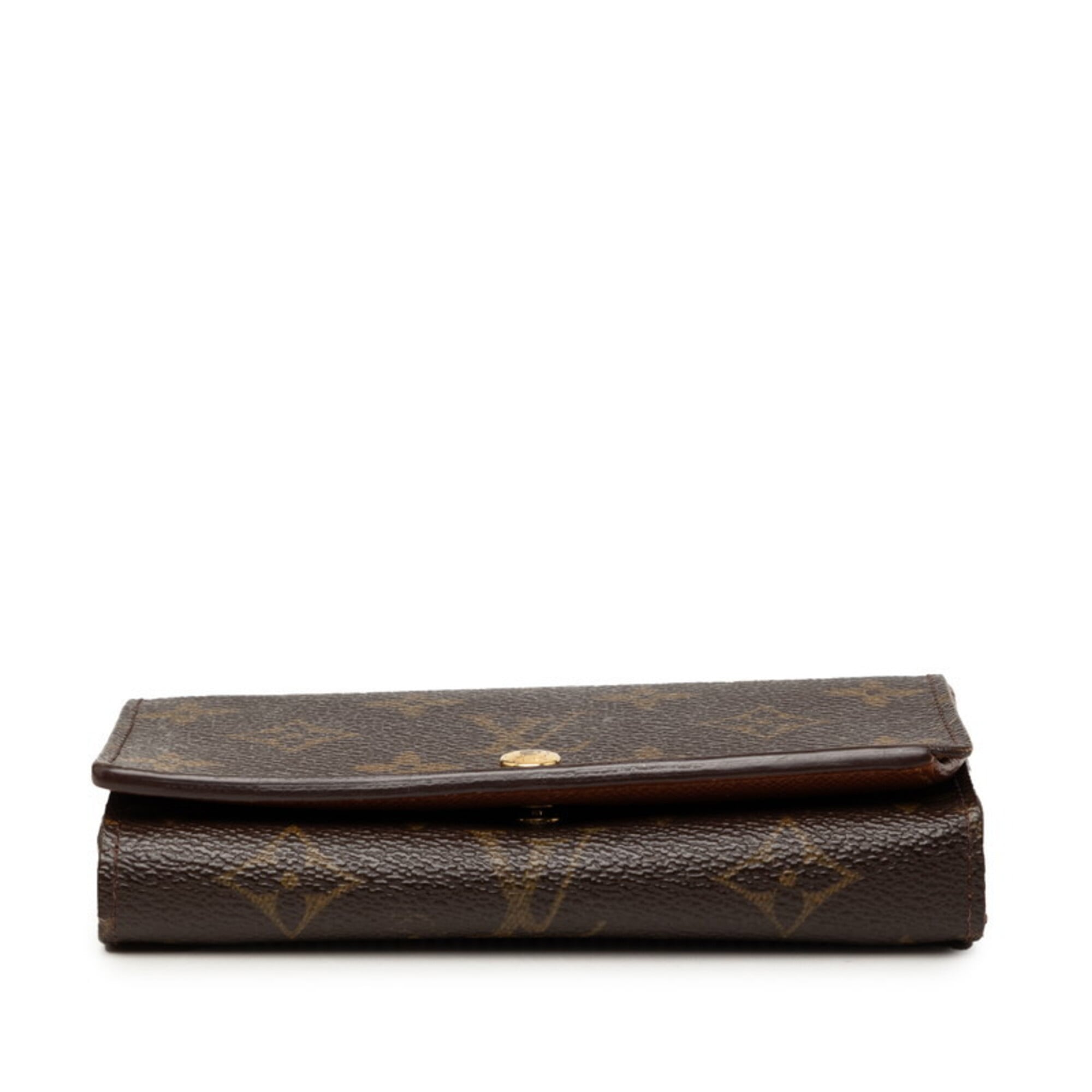 Louis Vuitton Monogram Brown Pvc Leather Wallet (Bi-Fold) (Pre-Owned)