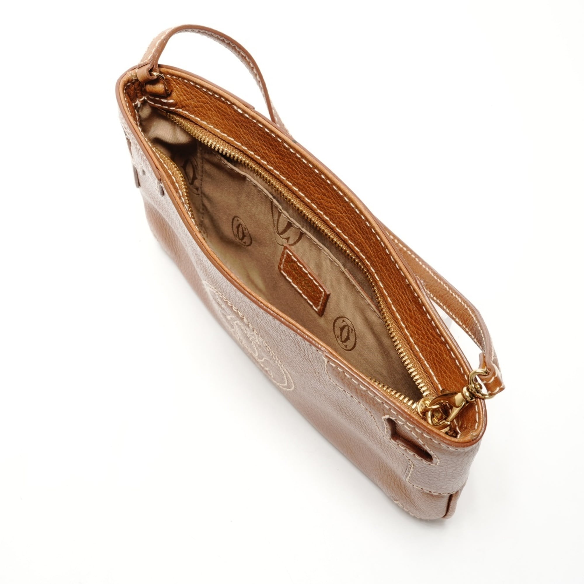 Cartier Brown Handbag Pouch (Pre-Owned)