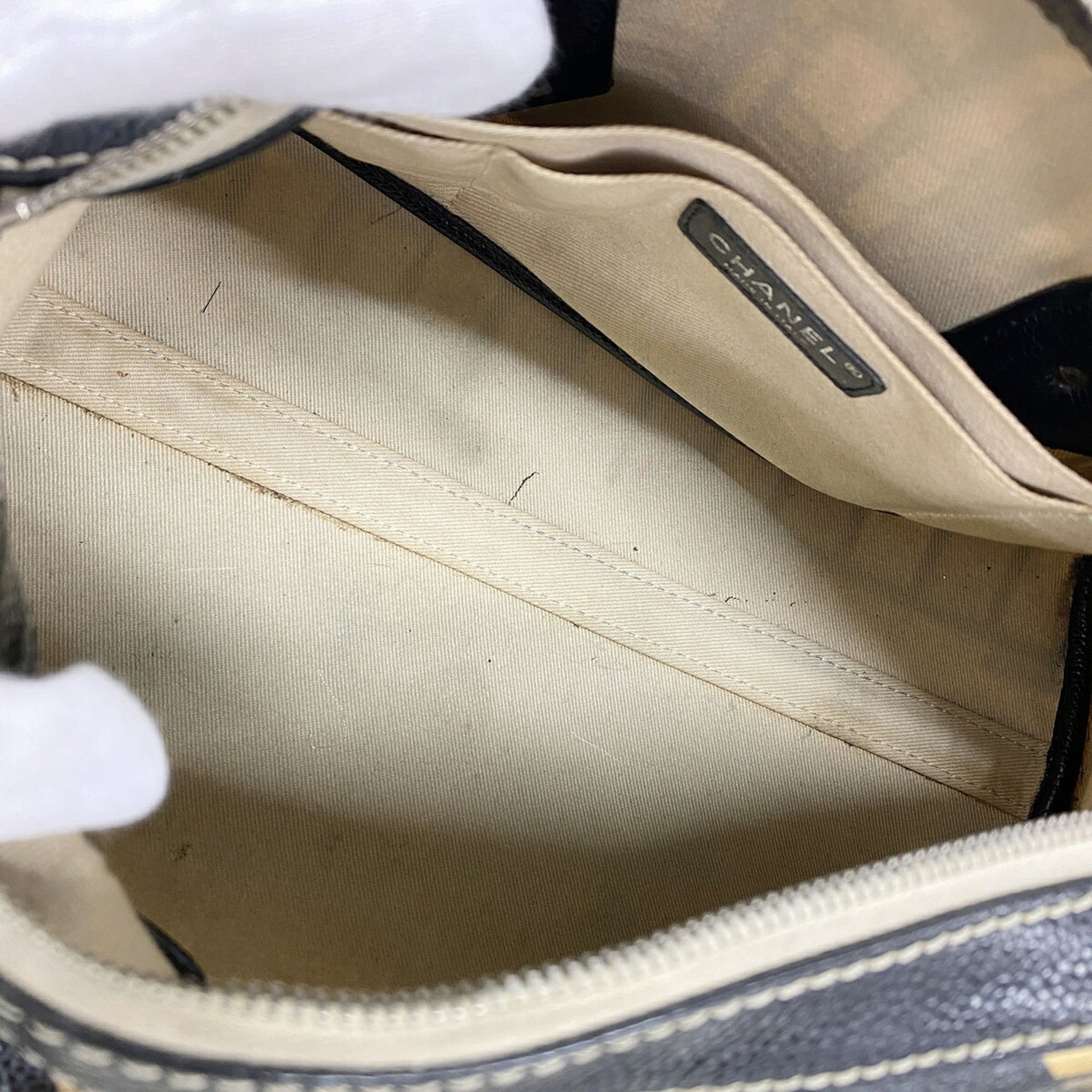 Chanel Beige Pvc Handbag (Pre-Owned)