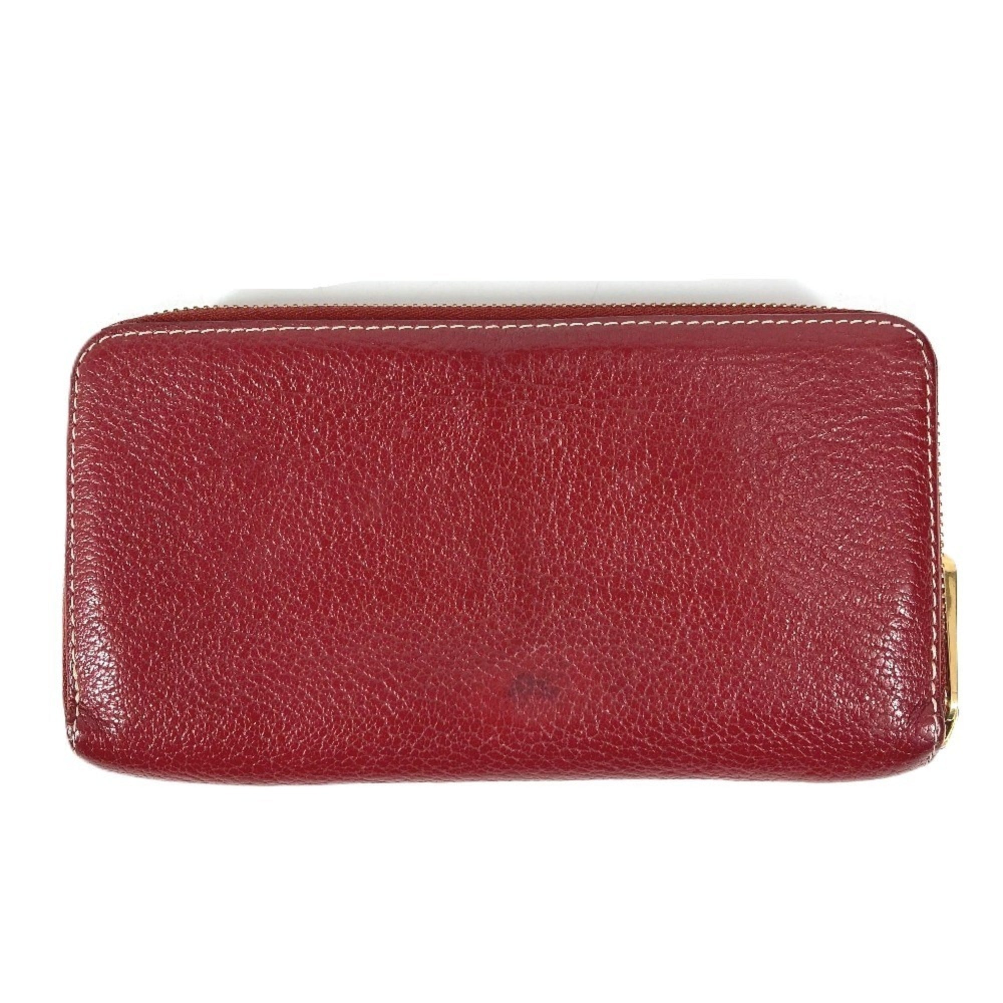 Louis Vuitton Suhali Red Color Suhali Leather Long Wallet (Bi-Fold) (Pre-Owned)