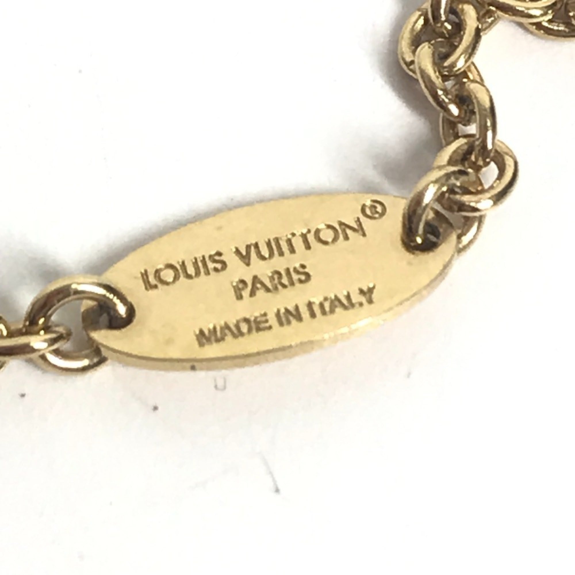 Louis Vuitton Gold Multi-Color Metal Necklace (Pre-Owned)