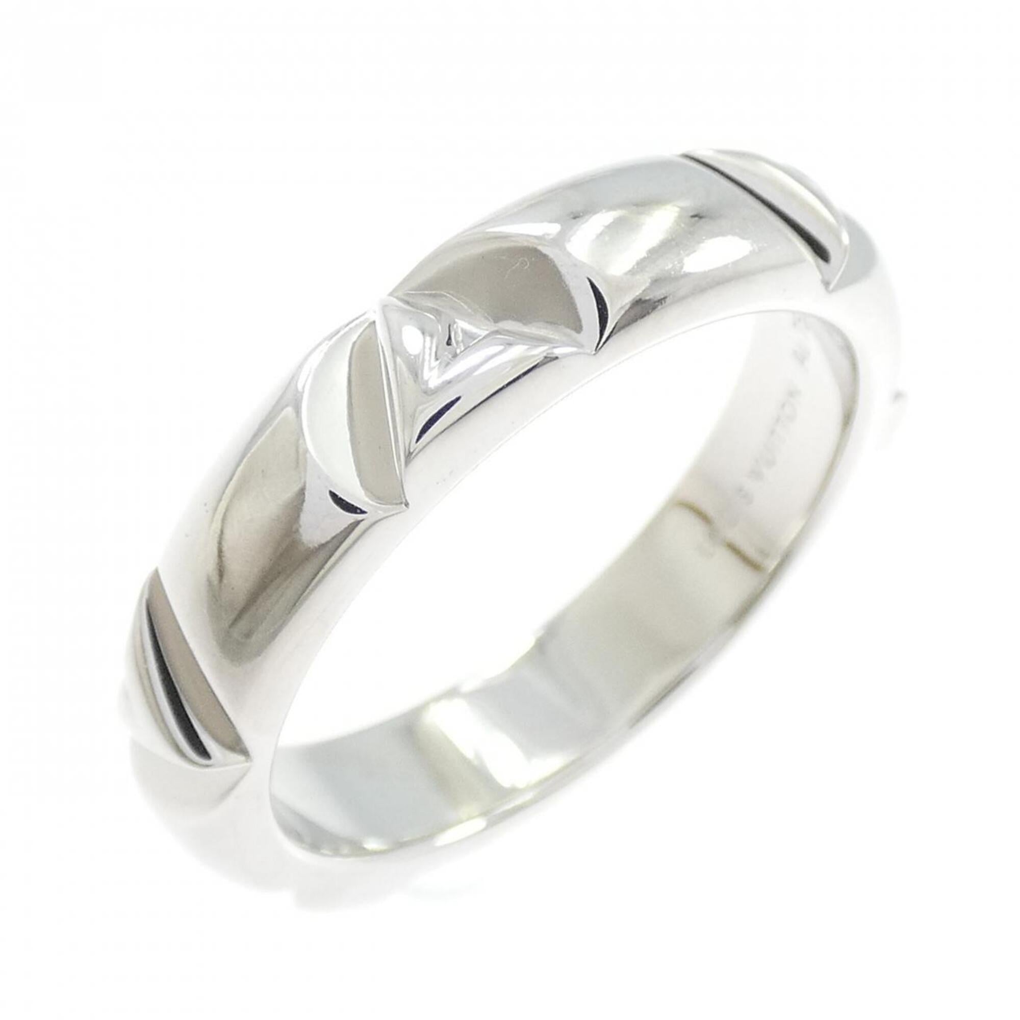 Louis Vuitton White Gold (18K) Band Ring (Pre-Owned)