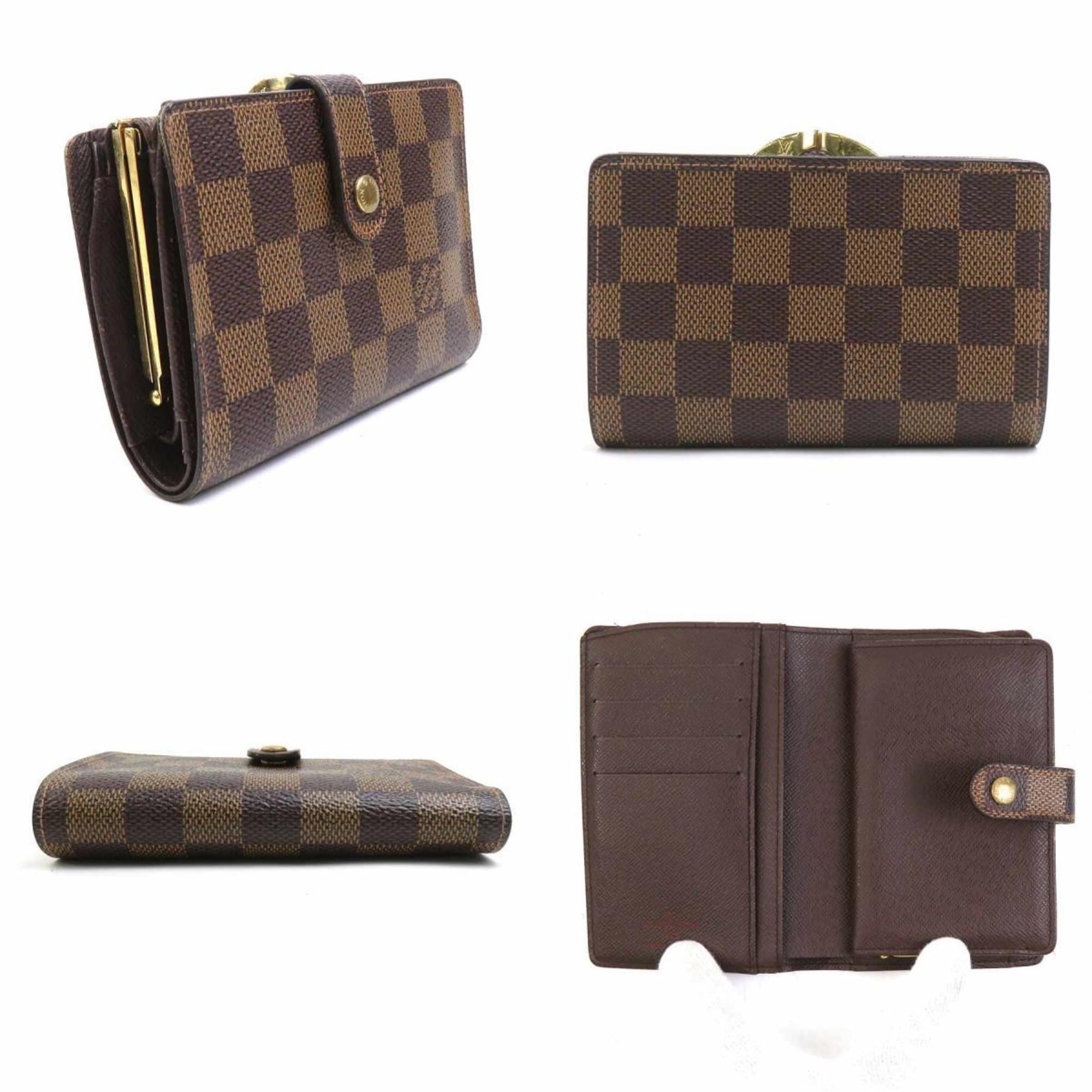 Louis Vuitton Damier Brown Damier Canvas Galle Damier Canvas Wallet (Bi-Fold) (Pre-Owned)