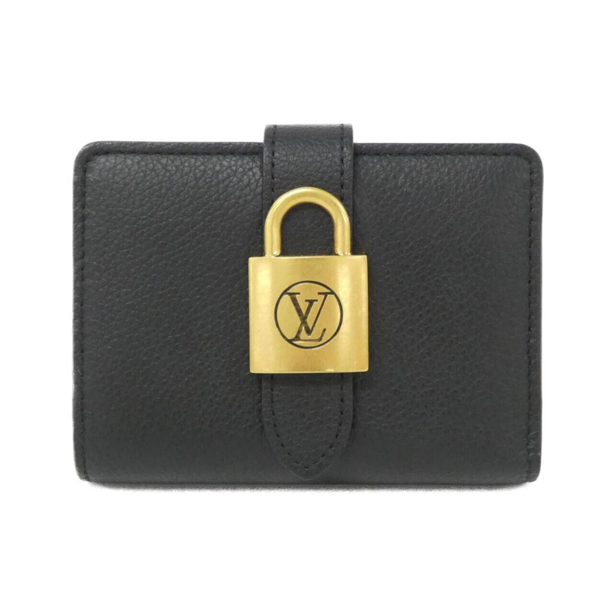 Louis Vuitton Black Leather Wallet (Bi-Fold) (Pre-Owned)