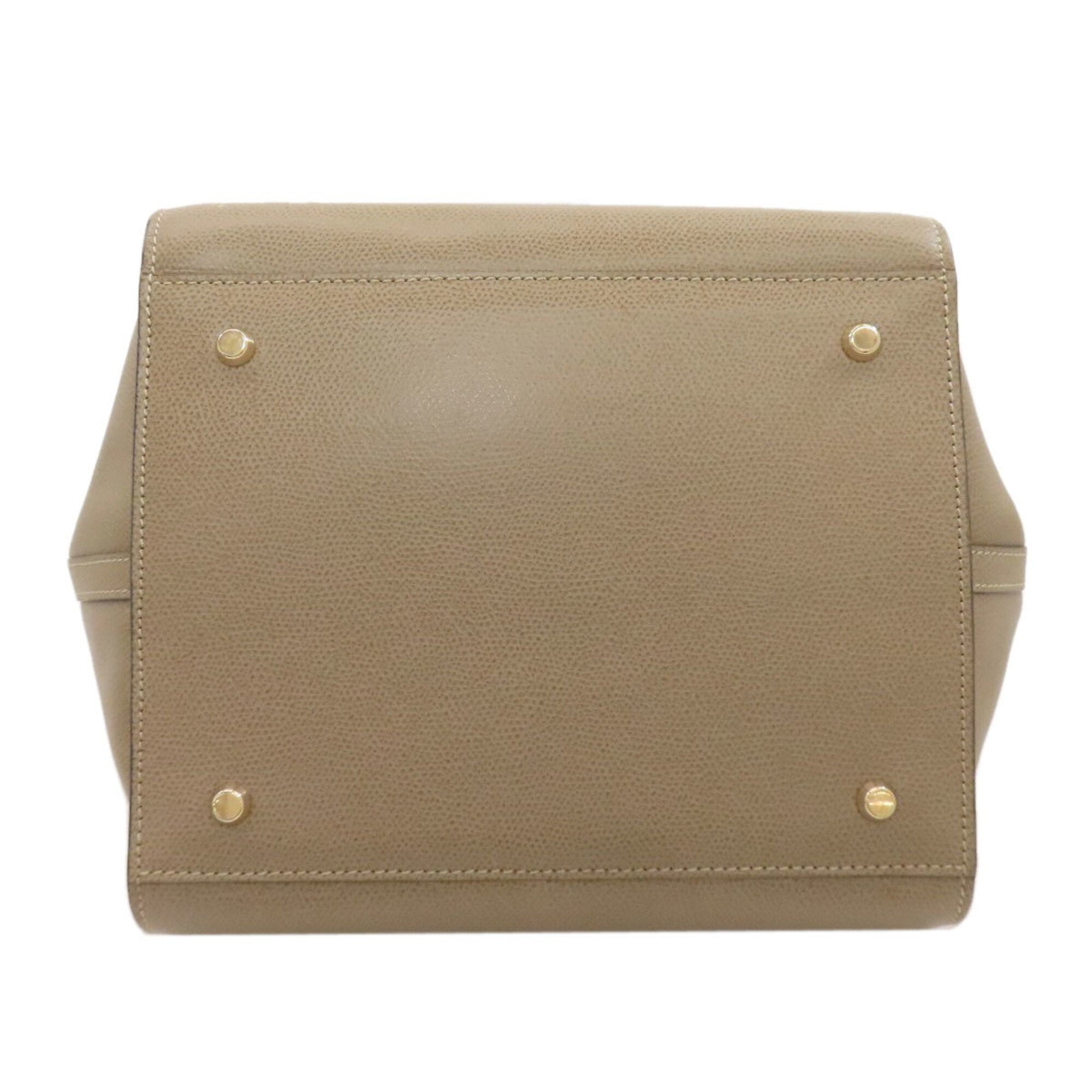 Valextra Brown Leather Handbag (Pre-Owned)