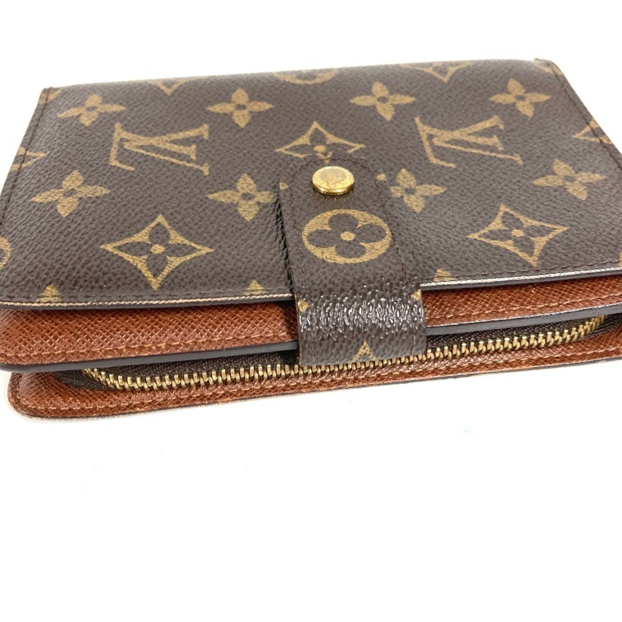 Louis Vuitton Brown Monogram Canvas Wallet (Bi-Fold) (Pre-Owned)