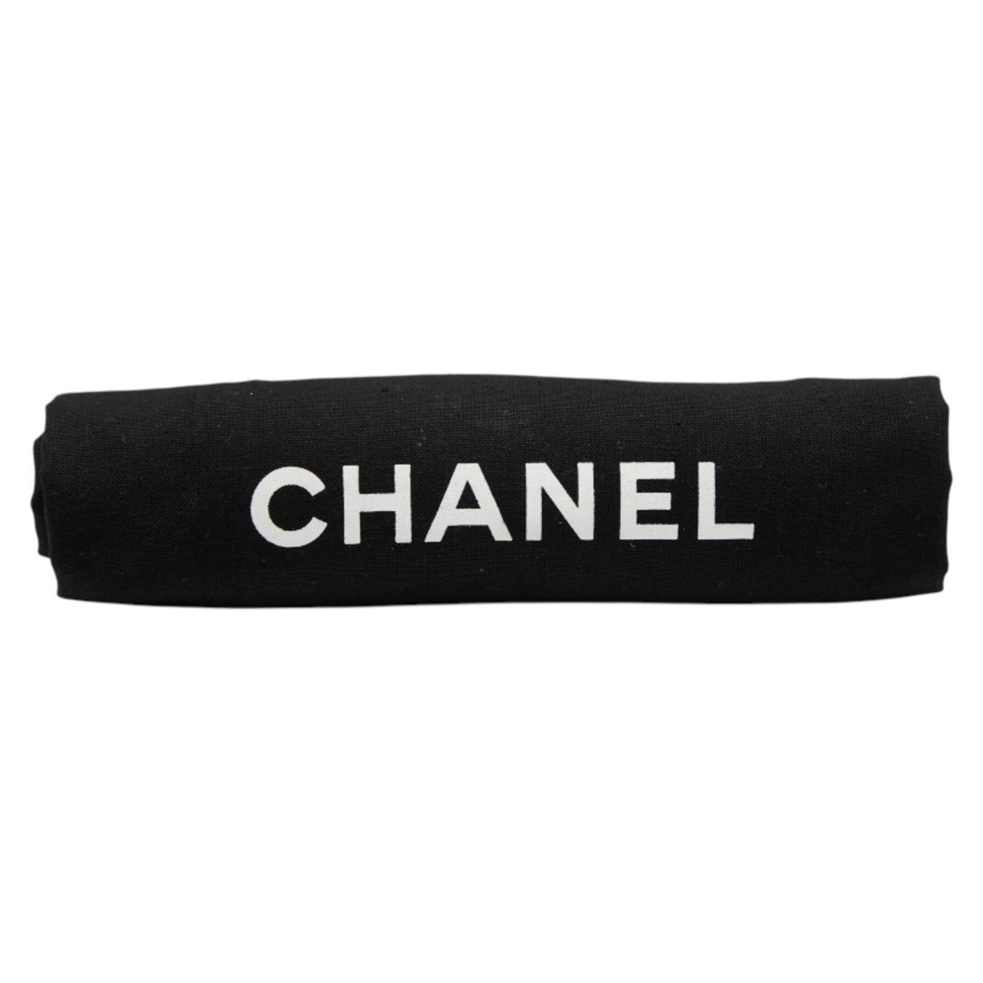 Chanel Blue Brown Denim Leather Handbag Tote Bag (Pre-Owned)