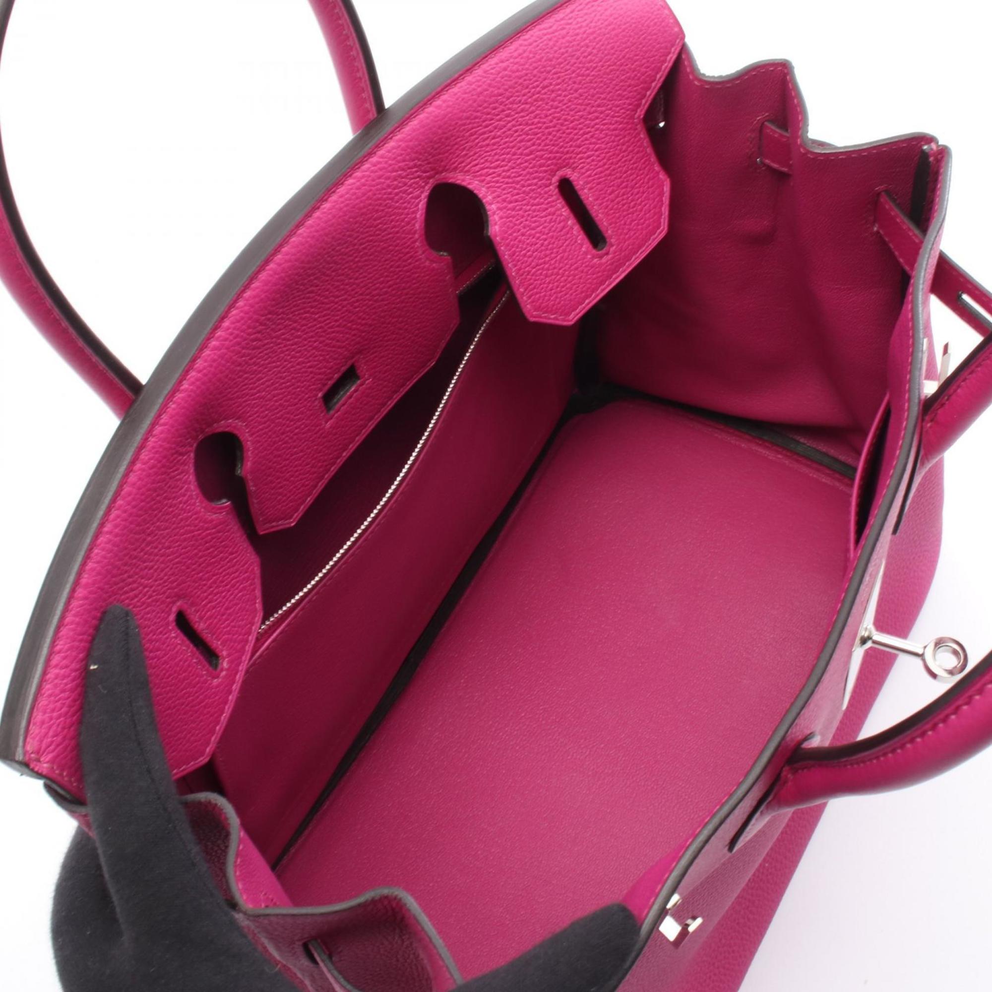 Hermes Pink Leather Handbag (Pre-Owned)