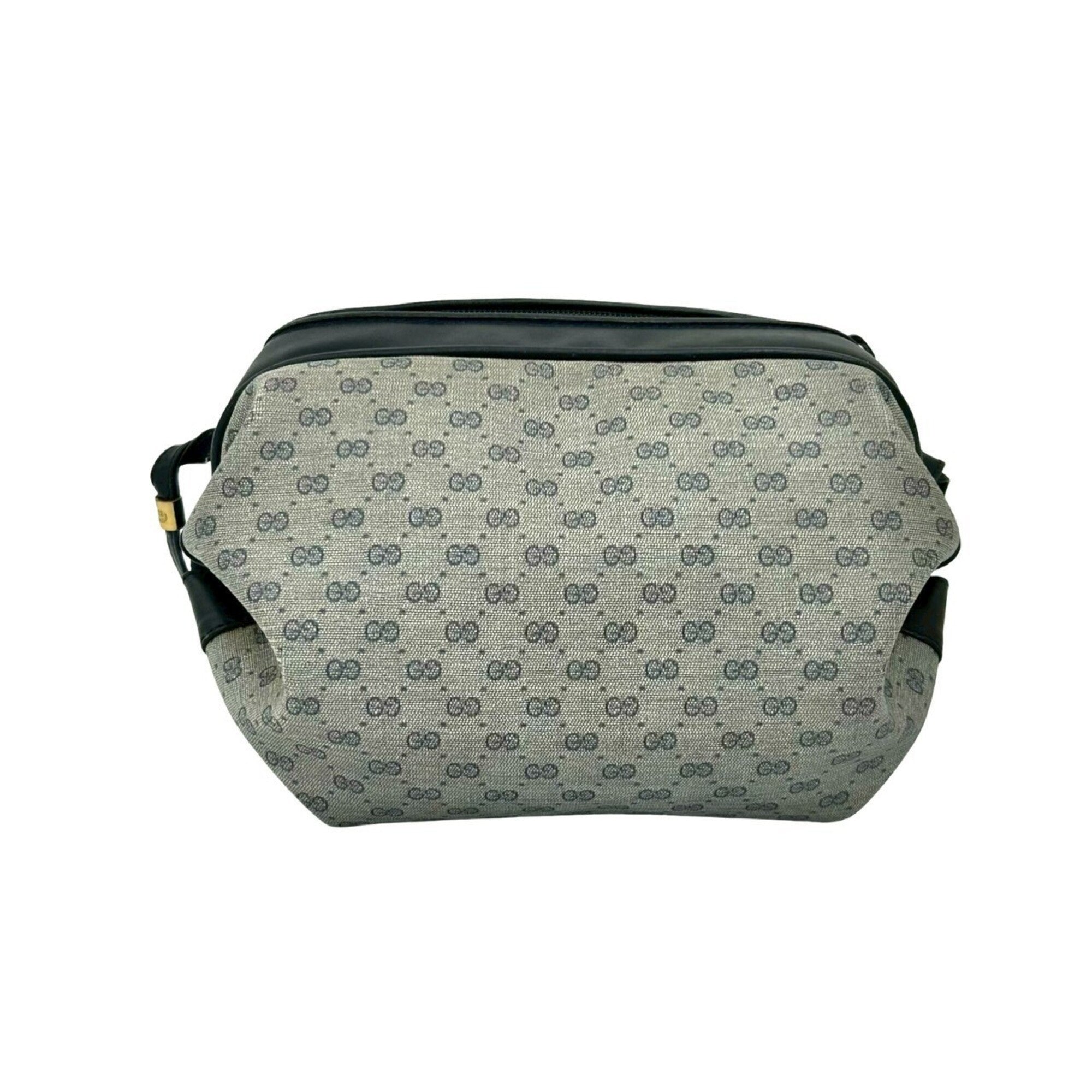 Gucci Navy Leather Pvc Pochette Shoulder Bag (Pre-Owned)