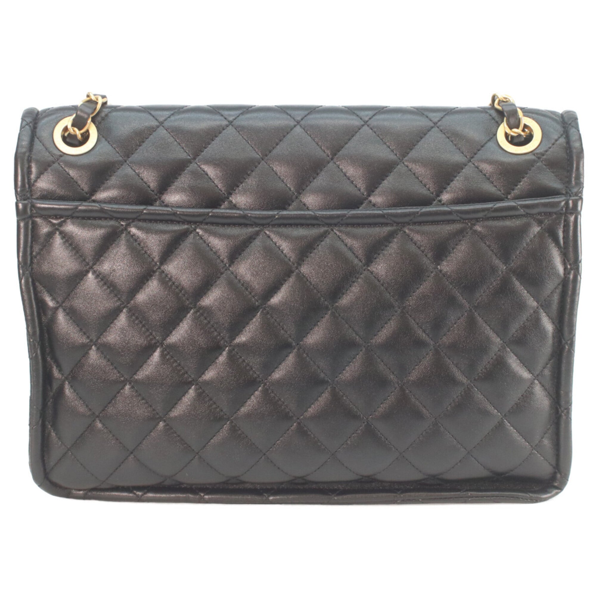 Chanel Black Leather Shoulder Bag (Pre-Owned)