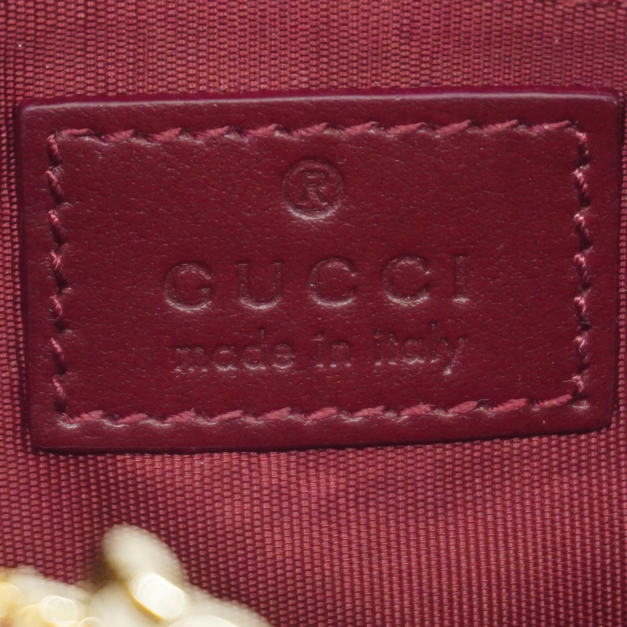 Gucci Bordeaux Brown Pvc Coin Purse/Coin Case (Pre-Owned)