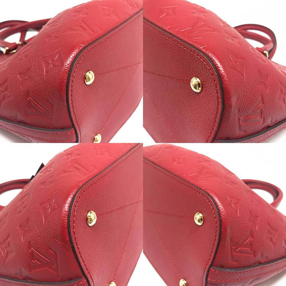 Louis Vuitton Red Color Monogram Empreinte Handbag (Pre-Owned)