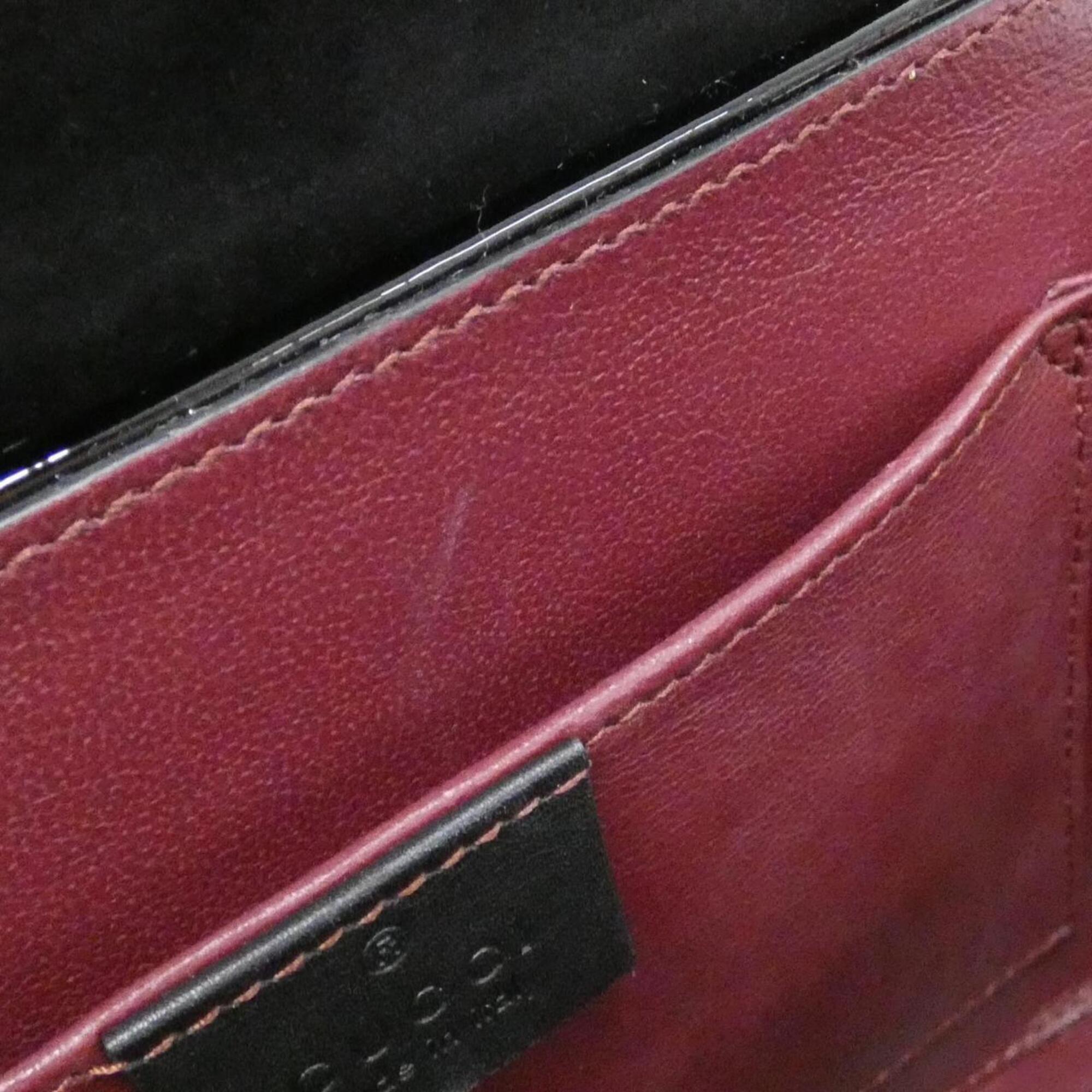 Gucci Black Leather Handbag (Pre-Owned)