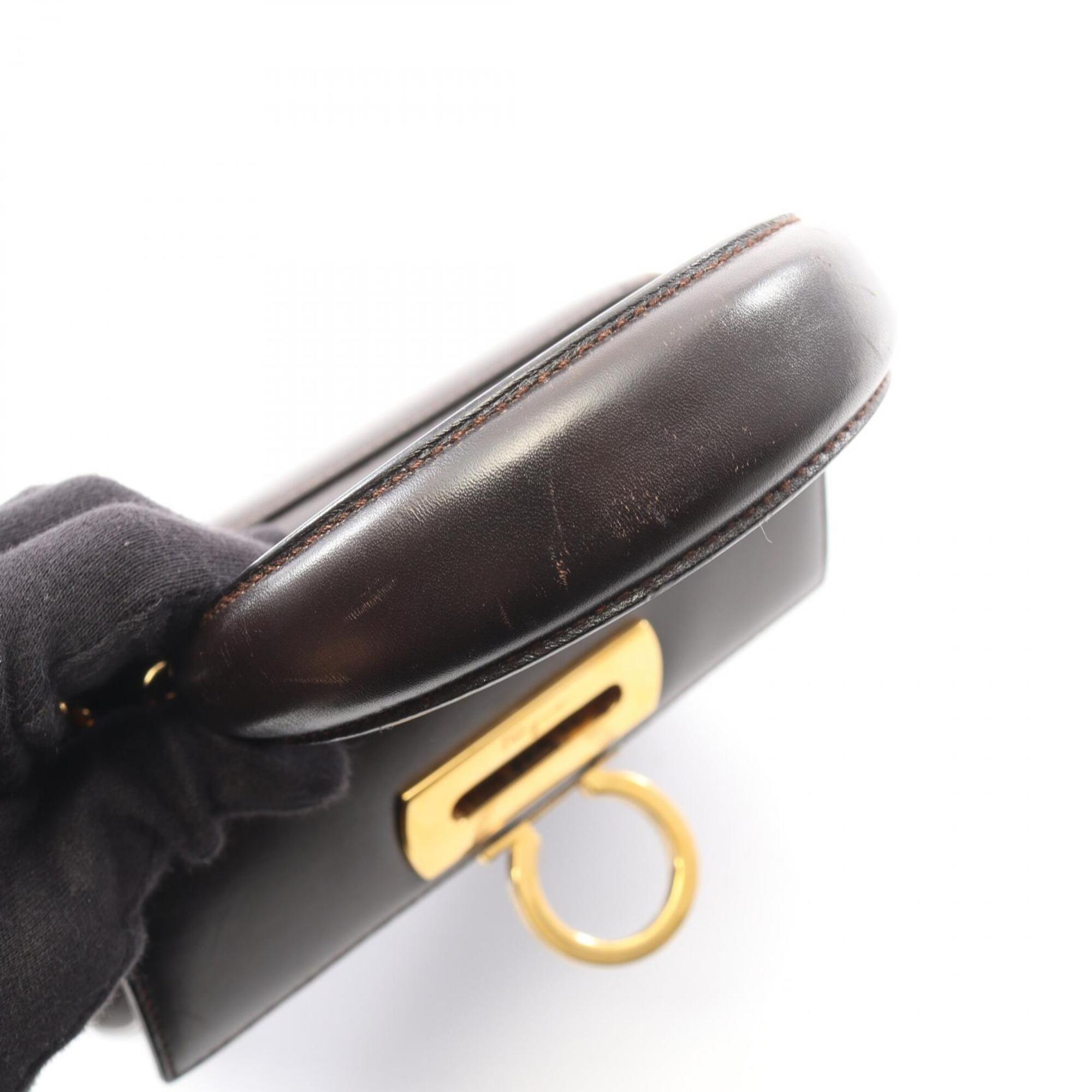 Salvatore Ferragamo Brown Leather Handbag (Pre-Owned)