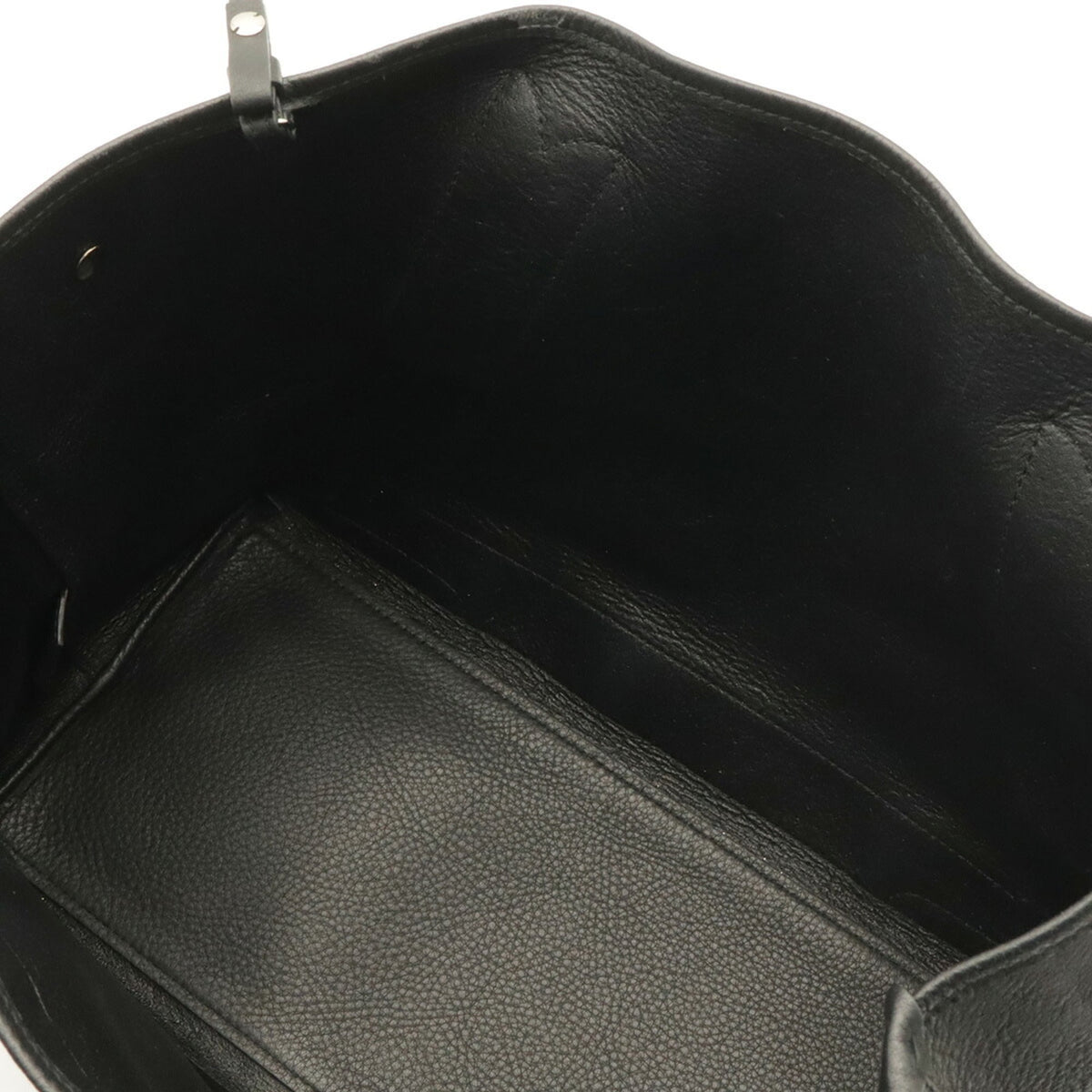 Balenciaga Black Leather Pouch Shoulder Bag Tote Bag (Pre-Owned)