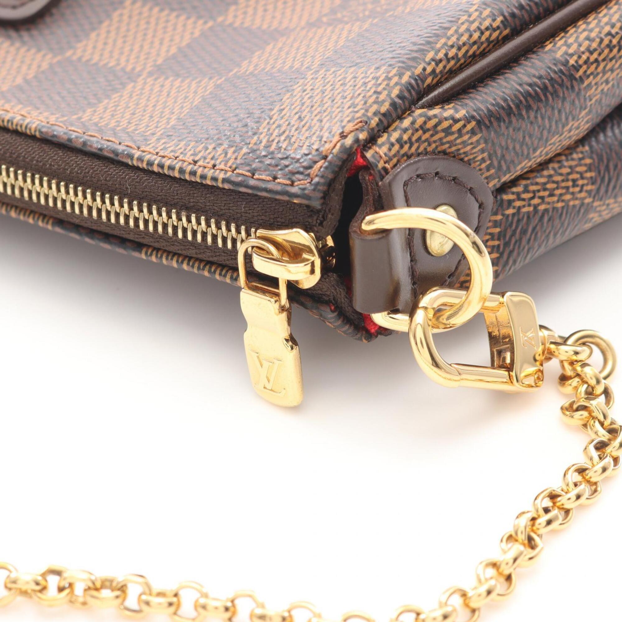 Louis Vuitton Brown Ebene Coated Canvas Leather Handbag (Pre-Owned)