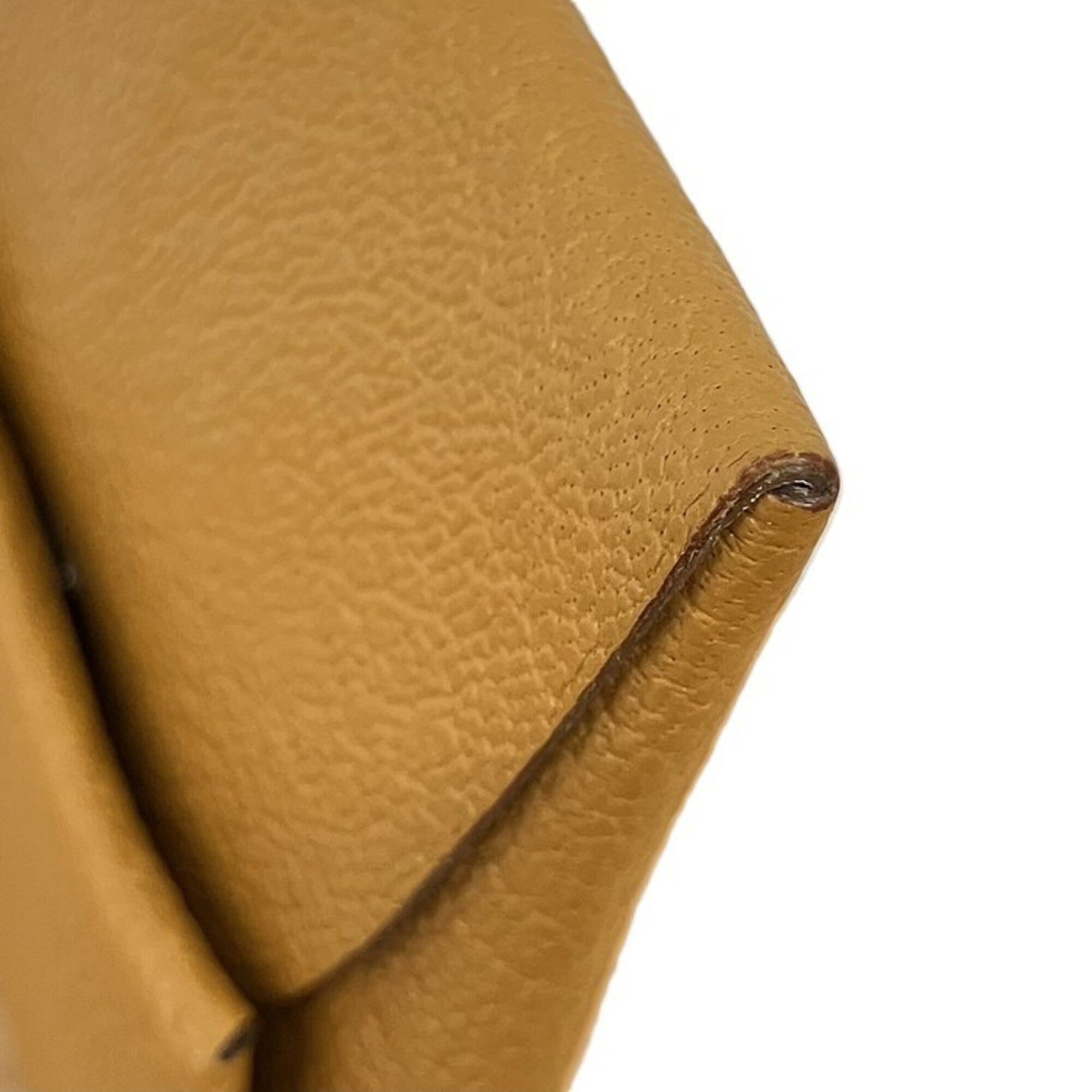 Hermes Brown Leather Coin Purse/Coin Case (Pre-Owned)