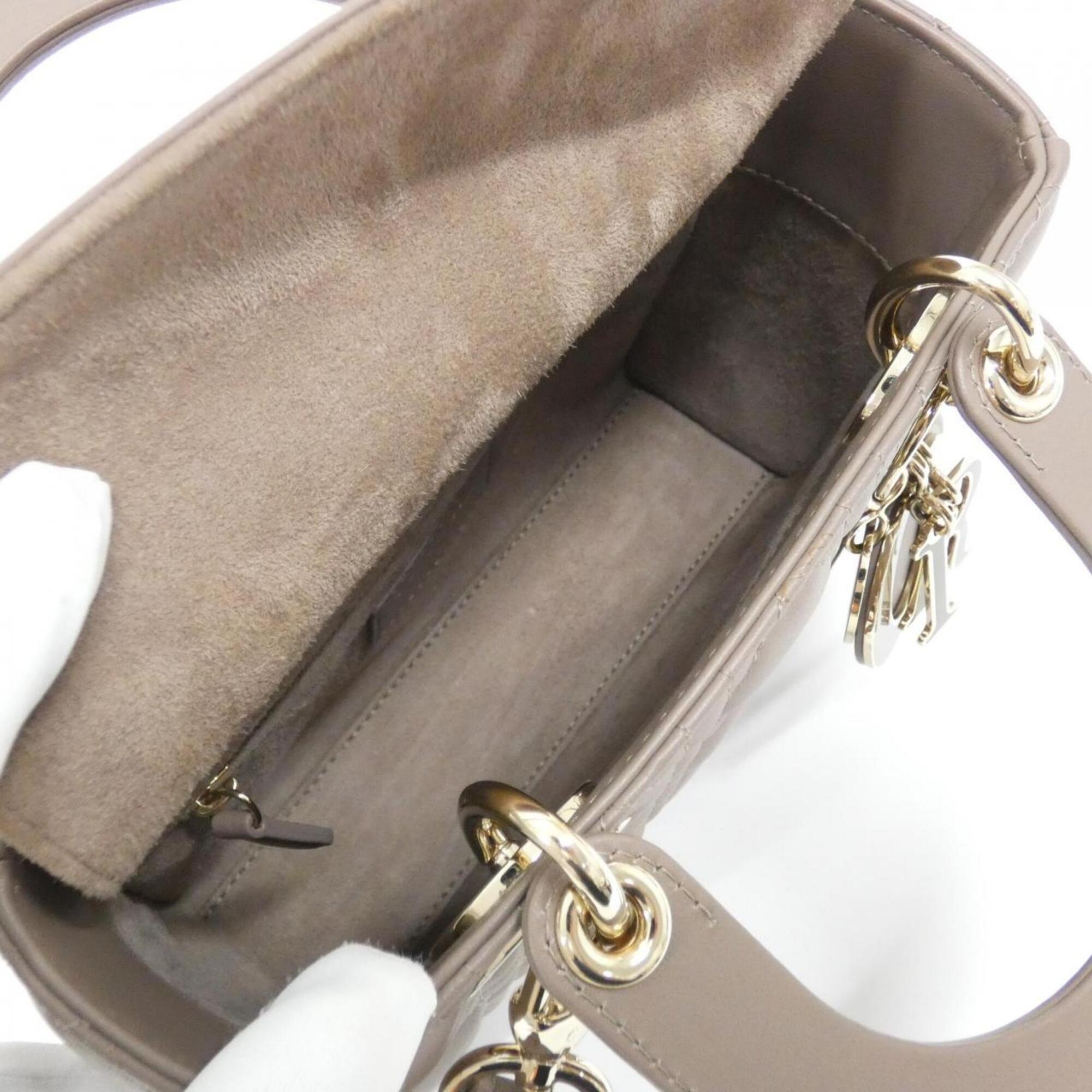 Christian Dior Brown Leather Handbag (Pre-Owned)