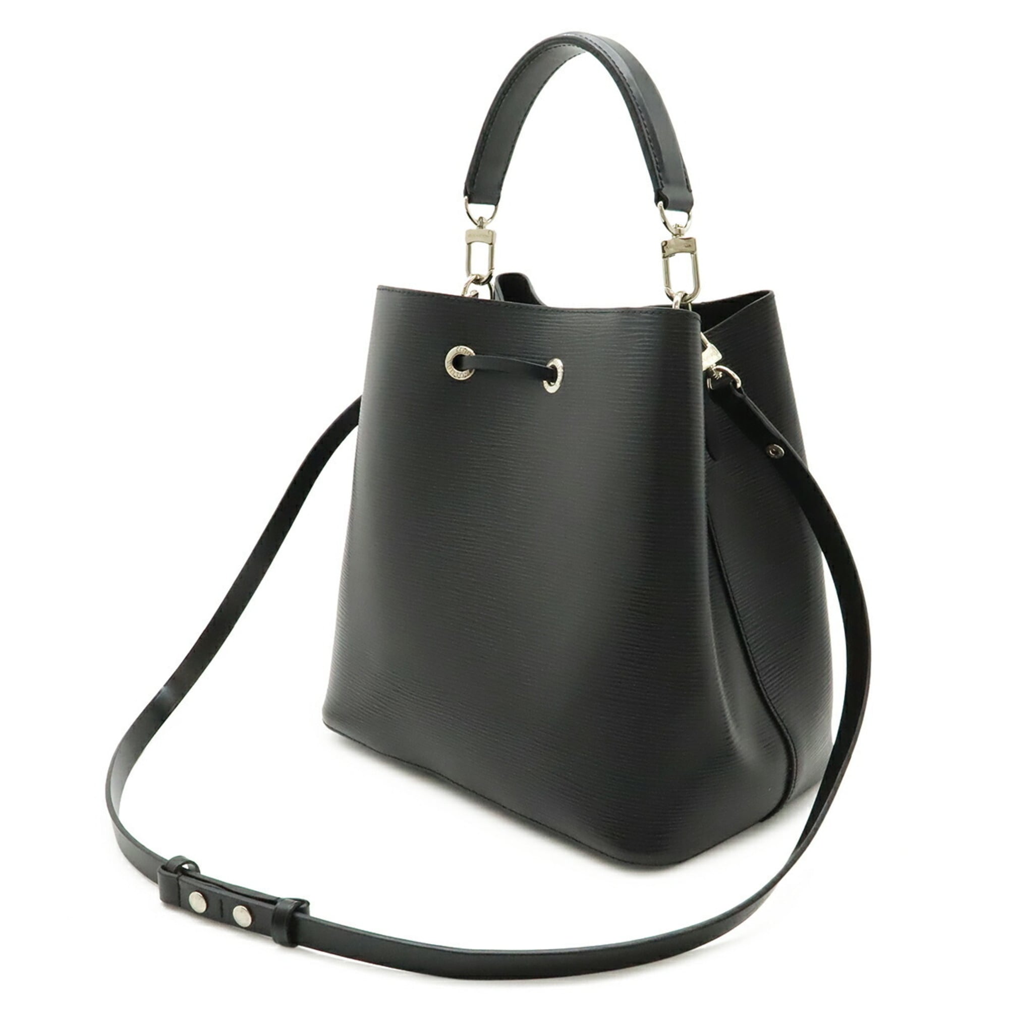 Louis Vuitton Black Noir Epi Leather Handbag Shoulder Bag (Pre-Owned)