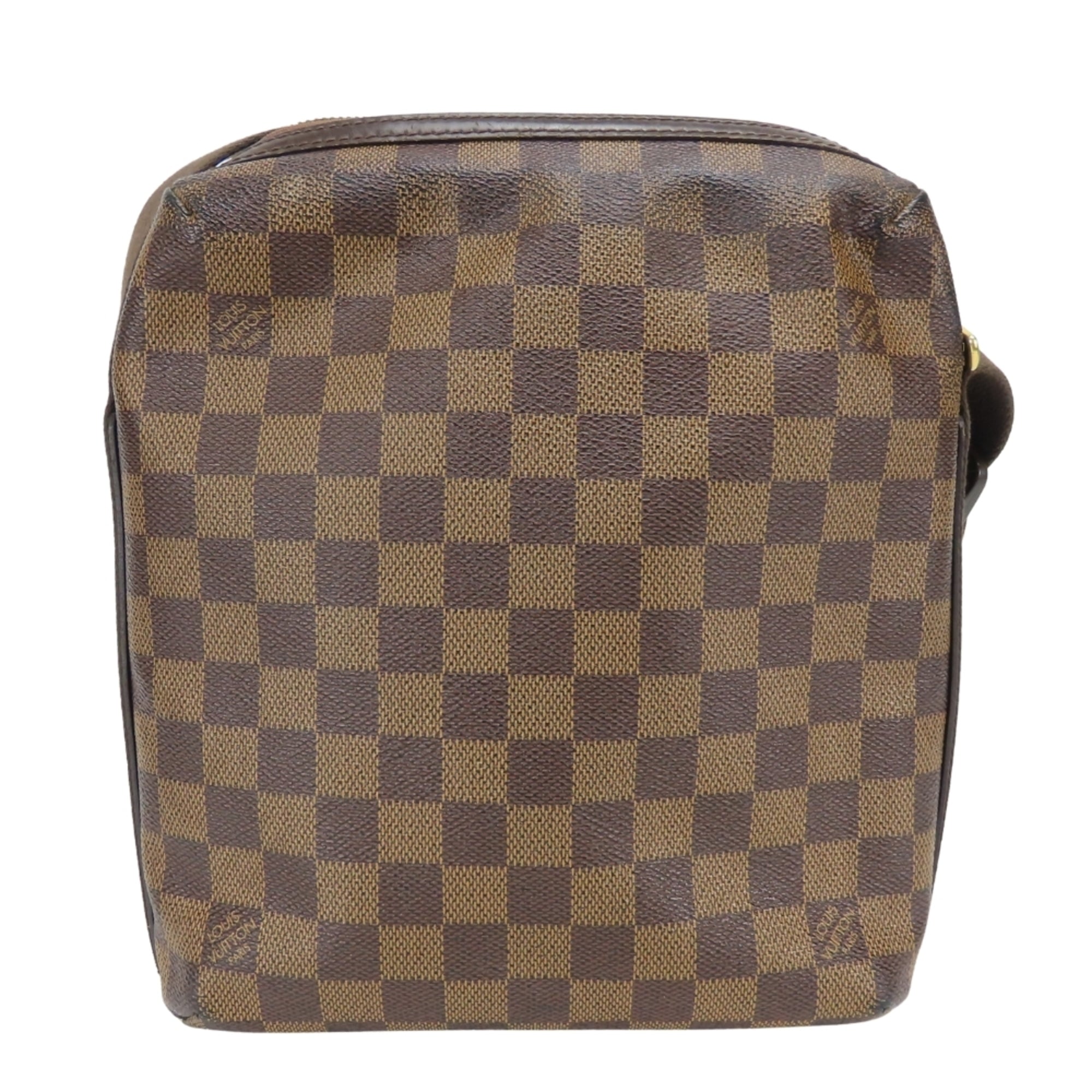 Louis Vuitton Damier Brown Damier Canvas Ebene Damier Canvas Leather Shoulder Bag (Pre-Owned)