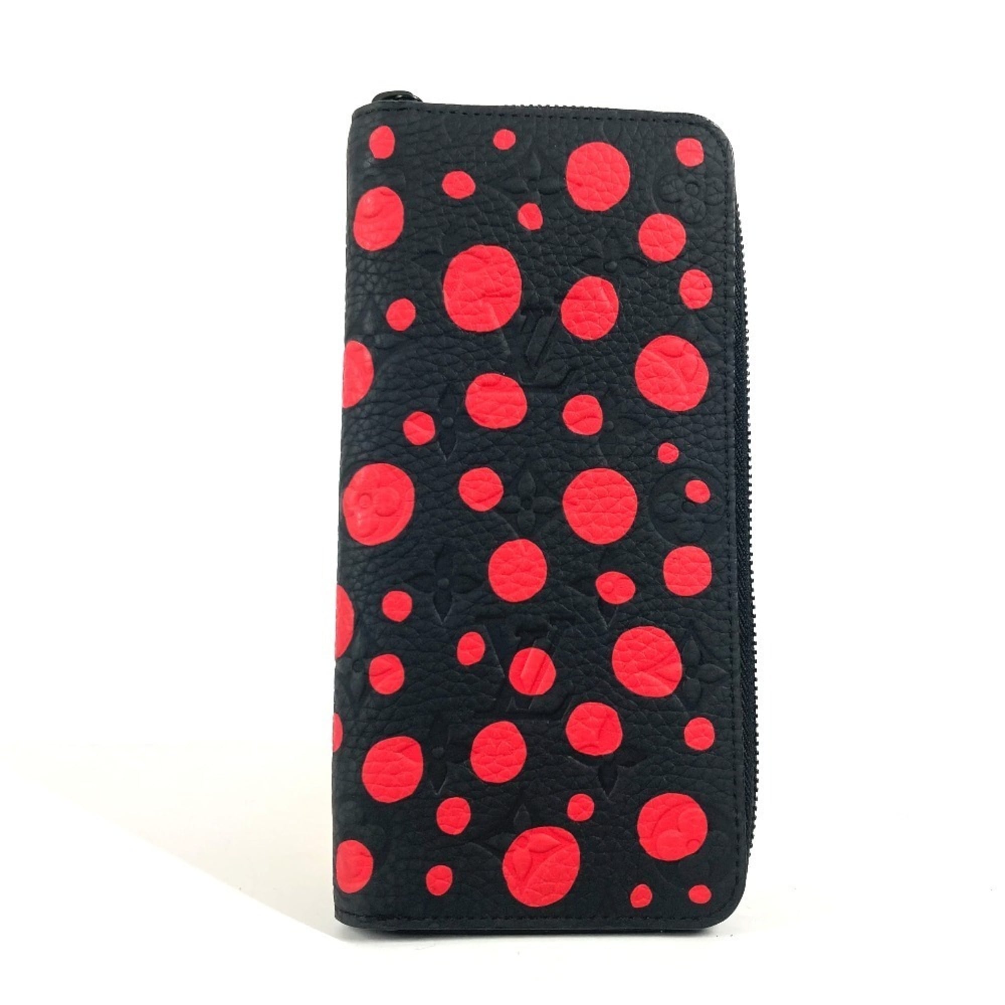 Louis Vuitton Monogram Empreinte Black Noir Red Color Monogram Empreinte Long Wallet (Bi-Fold) (Pre-Owned)