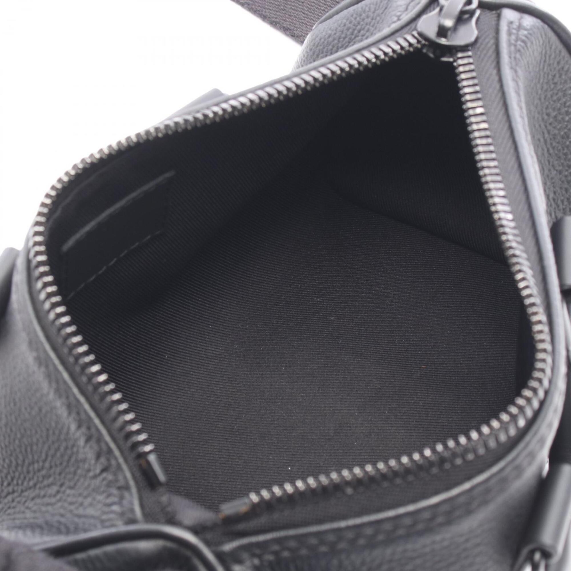Louis Vuitton Black Leather Handbag (Pre-Owned)
