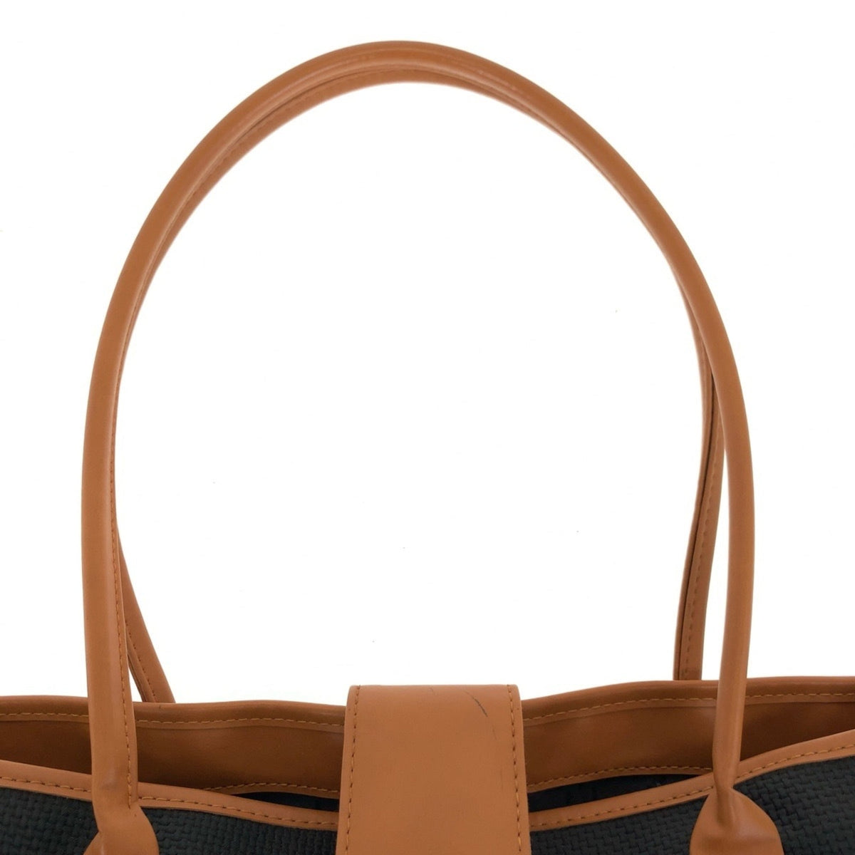 Yves Saint Laurent Black Brown Pvc Shoulder Bag Tote Bag (Pre-Owned)