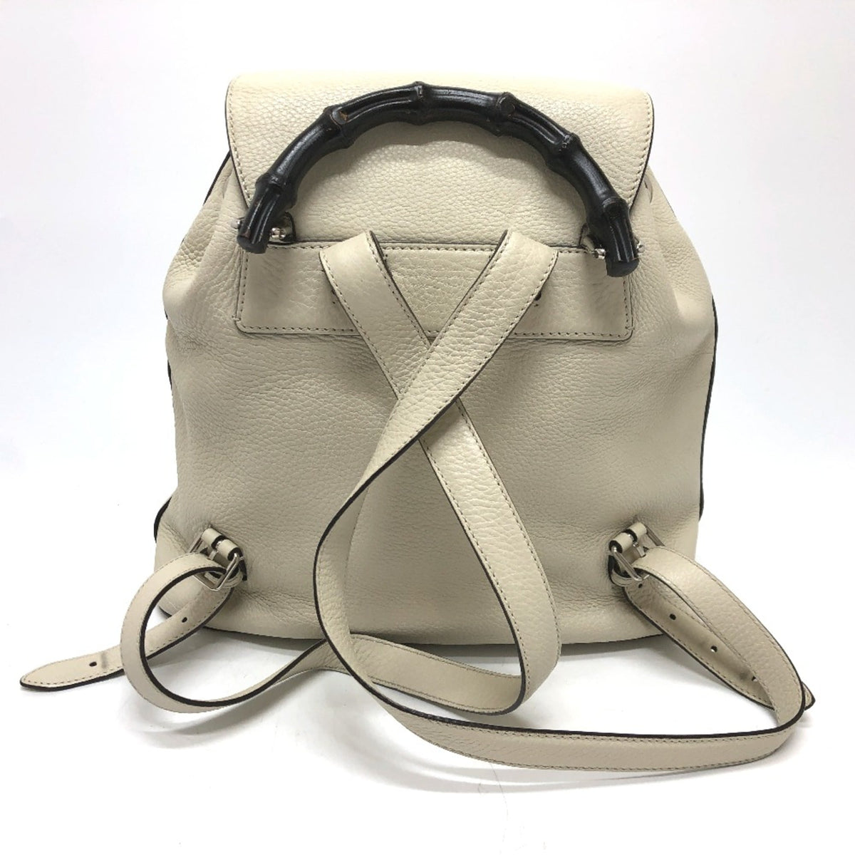 Gucci White Leather Backpack (Pre-Owned)
