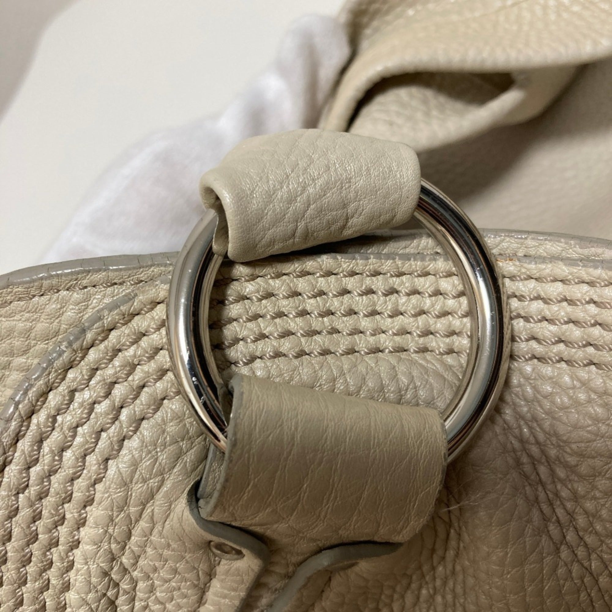 Celine Gray Leather Handbag (Pre-Owned)