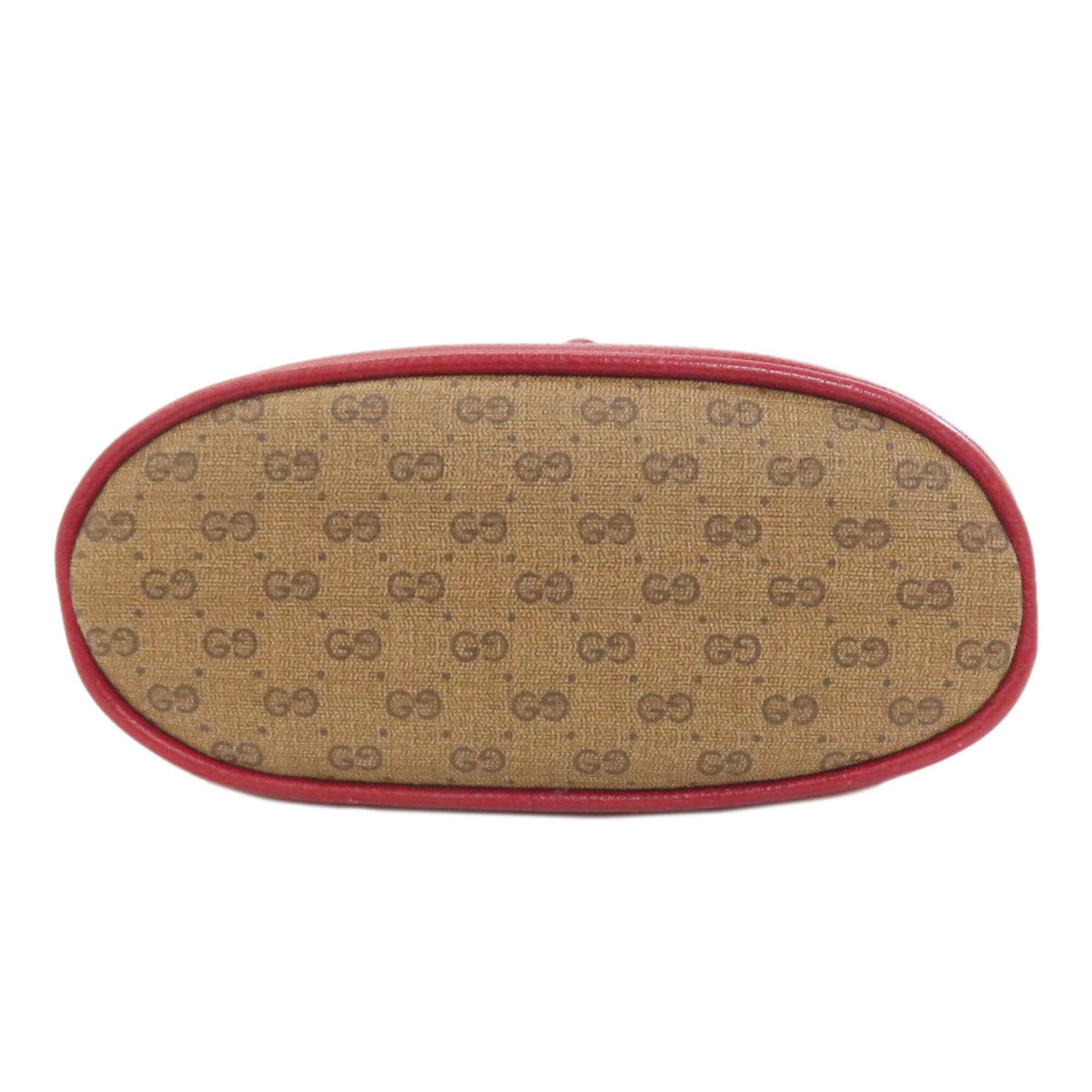 Gucci Brown Red Color Pvc Leather Shoulder Bag (Pre-Owned)