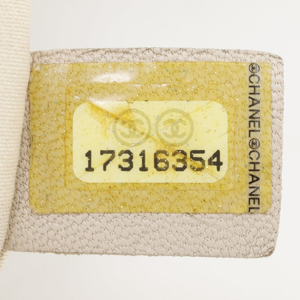 Chanel Beige Grained Calfskin Tote Bag (Pre-Owned)