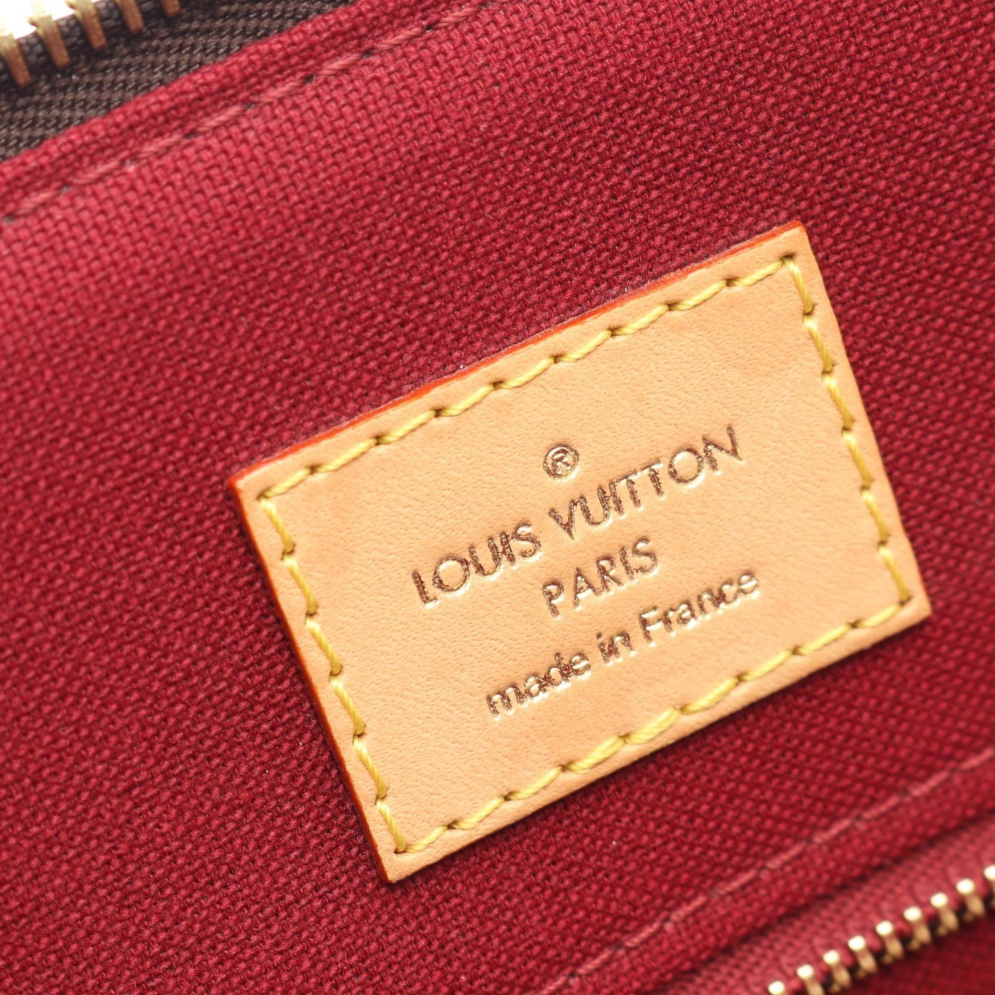 Louis Vuitton Brown Monogram Coated Canvas Leather Handbag (Pre-Owned)